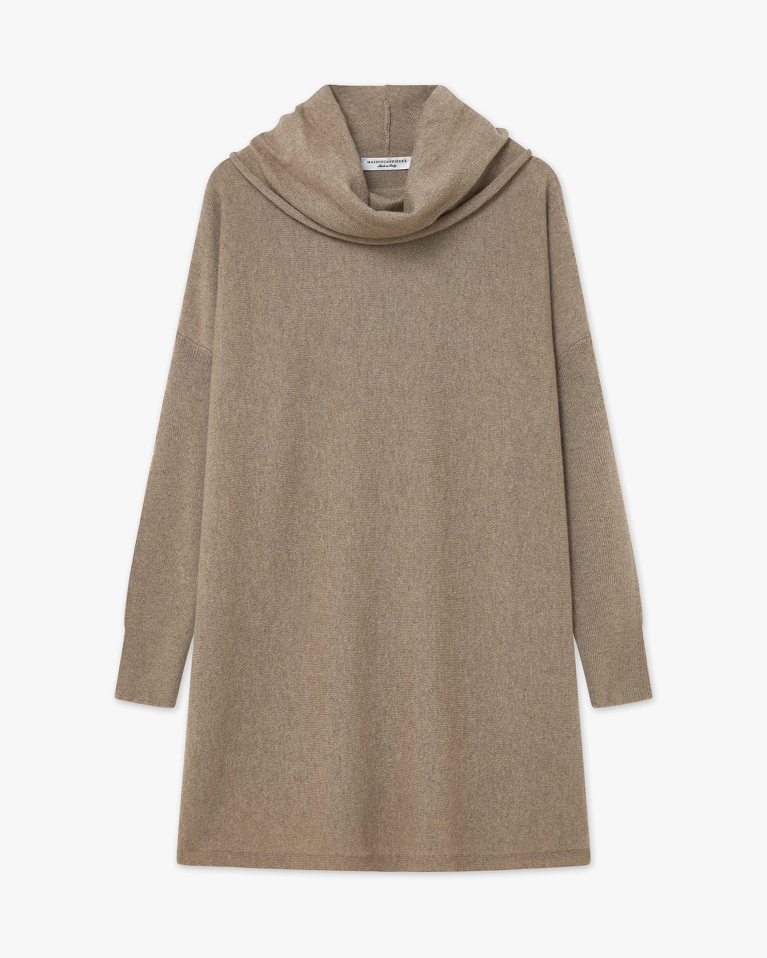 Palazzo Maxi Cowl Neck - Taupe Cashmere