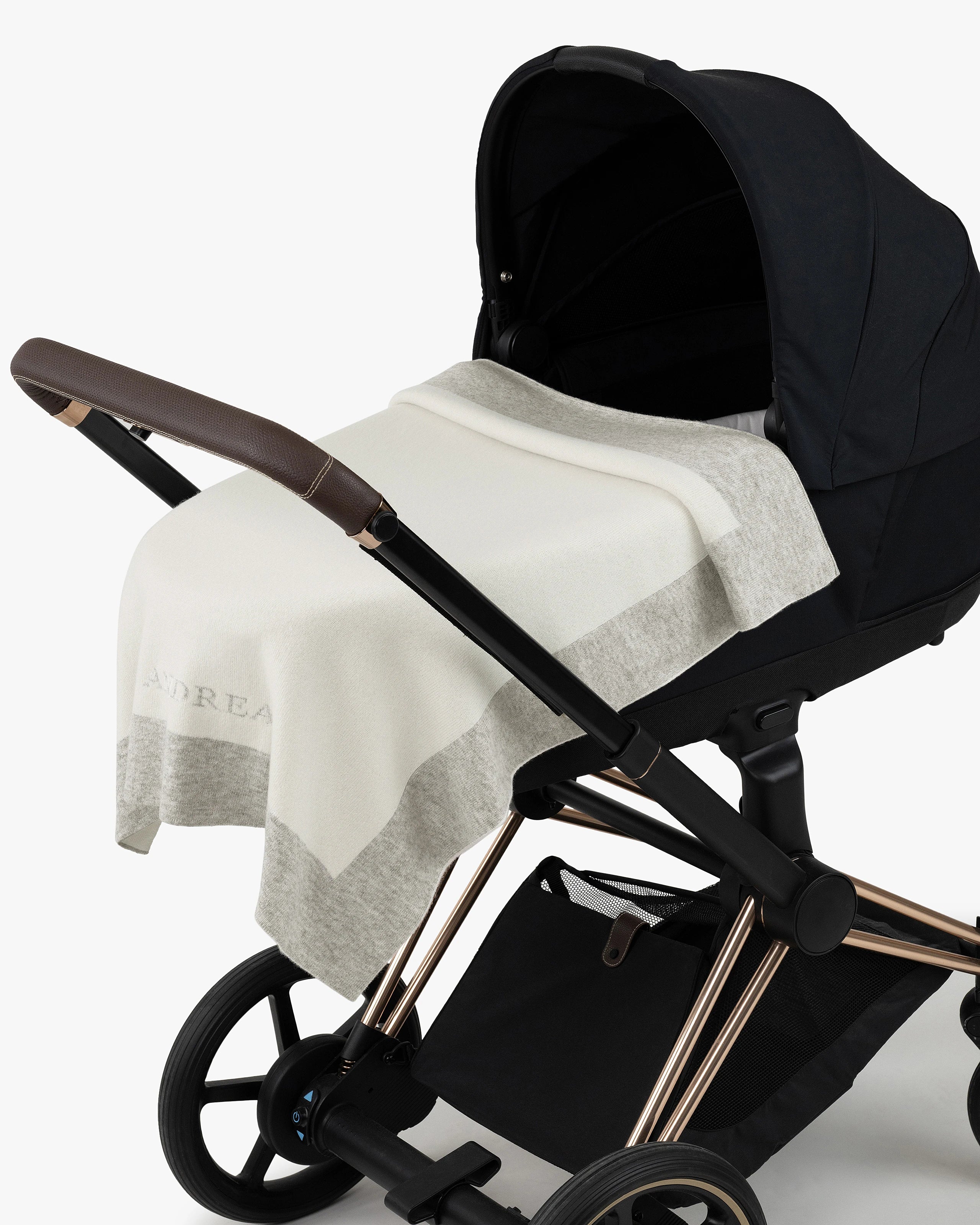 Personalized Baby Blanket - Light Grey Cashmere