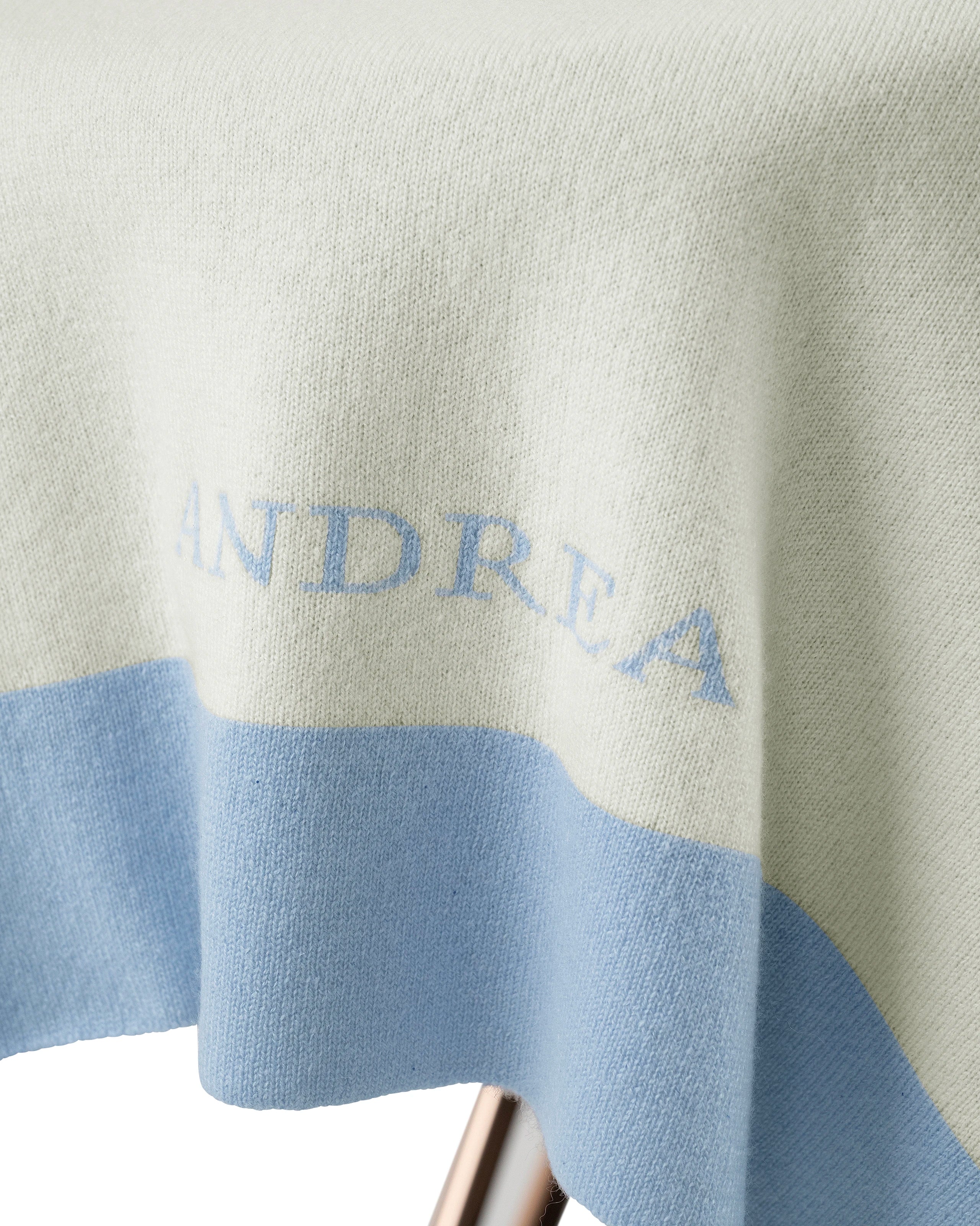 Personalized Baby Blanket - Light Blue Cashmere