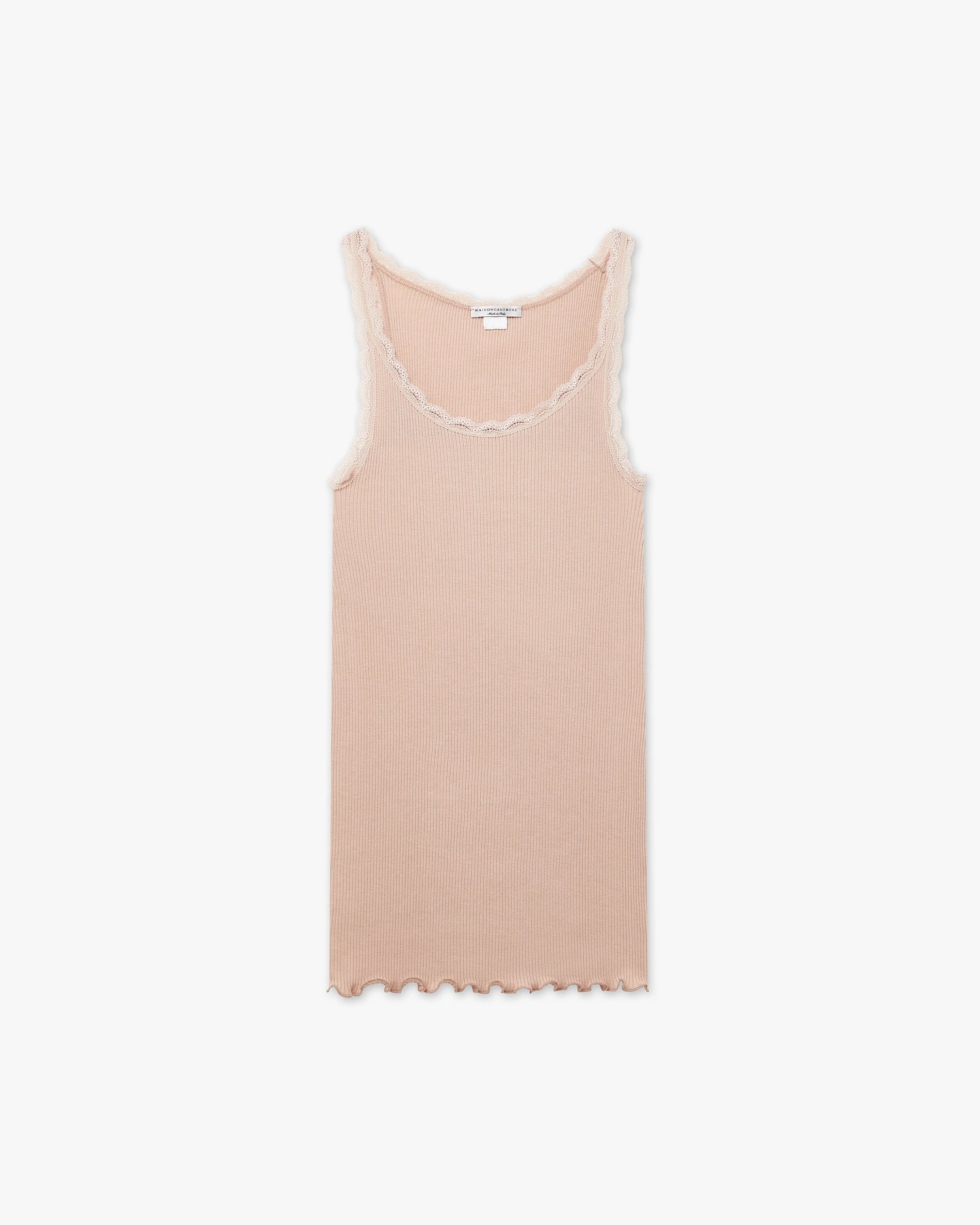 Pleated Lace Top - Blush Cotone / Seta