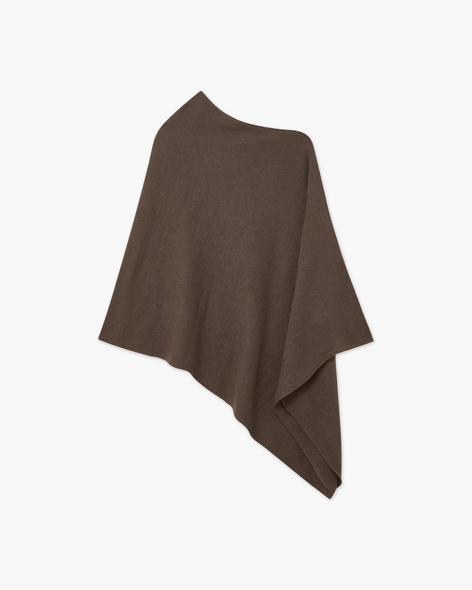 Caspar Damen Poncho PON020 - Wendeponcho Mit Fransen Made In Italy