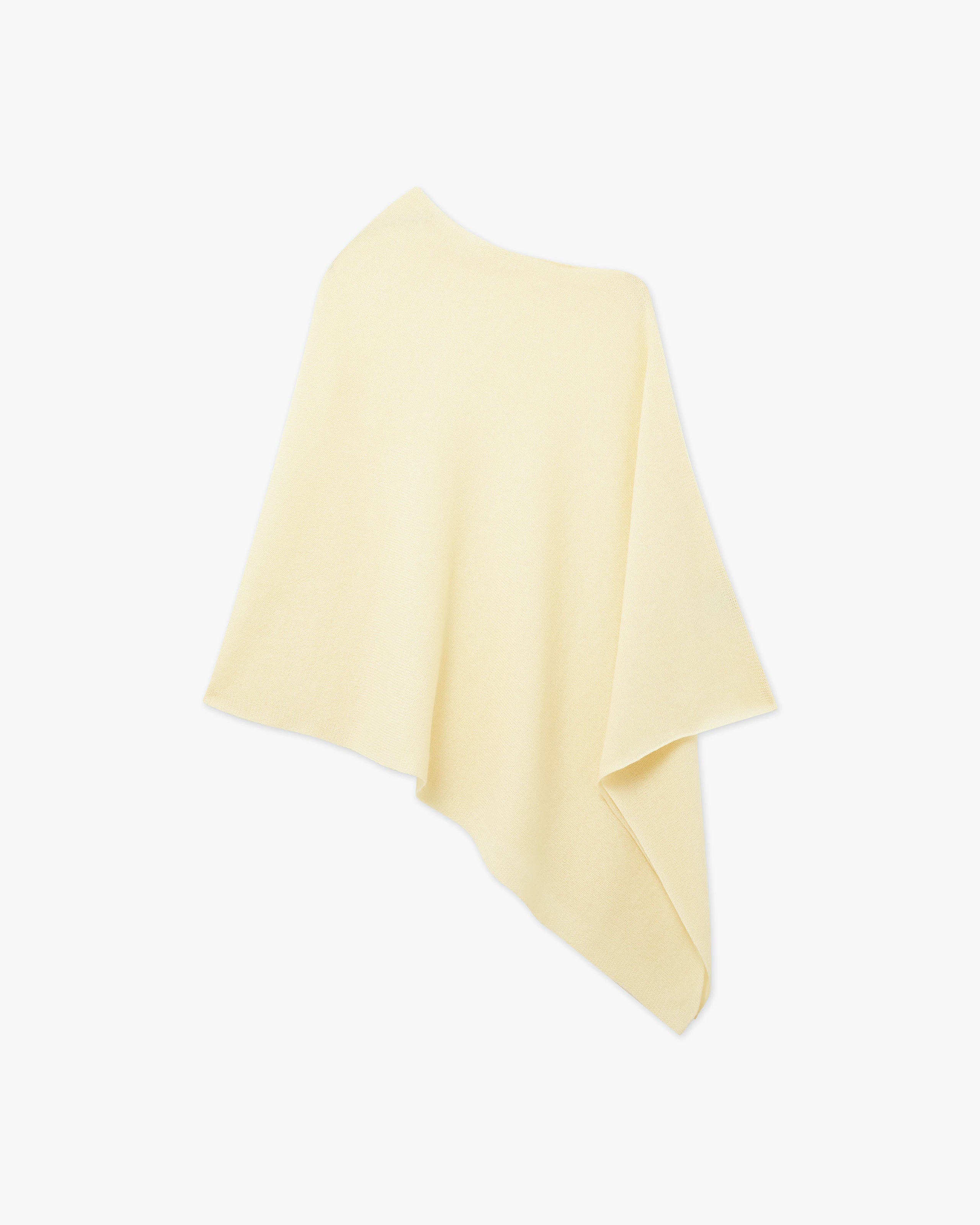 Essential Poncho - Yellow Cashmere