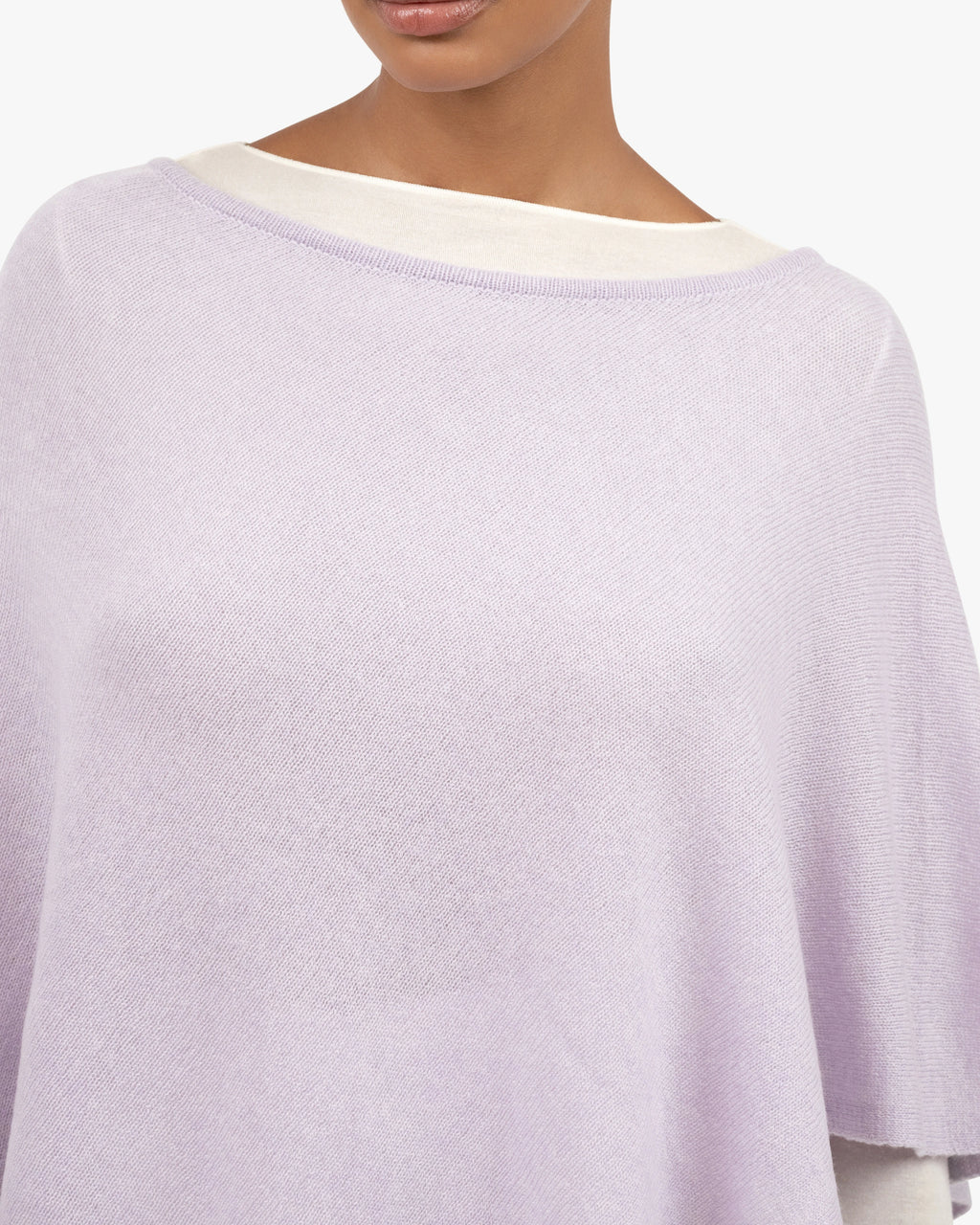 Ostuni Poncho - Lilac Cashmere