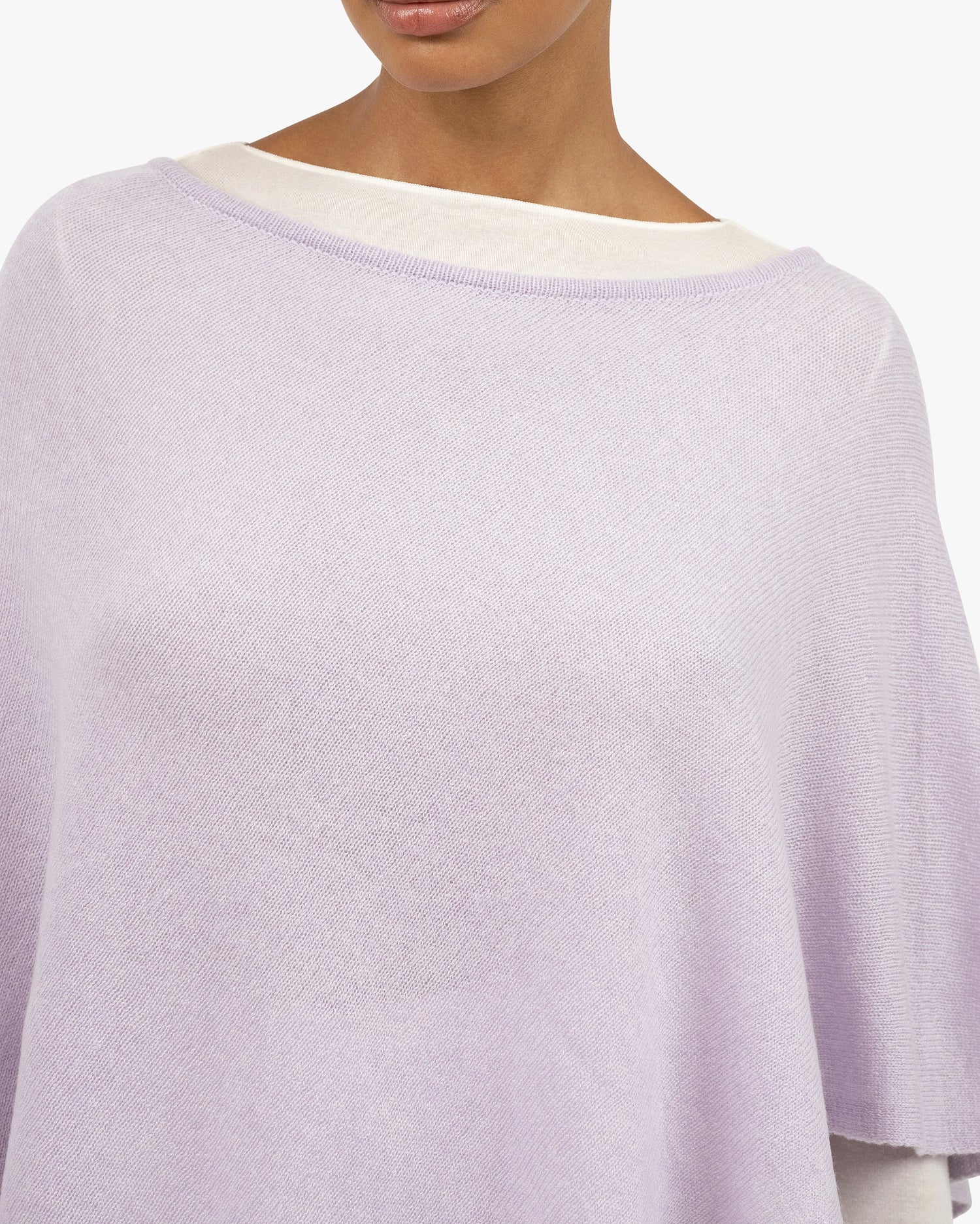 Ostuni Poncho - Lilac Cashmere