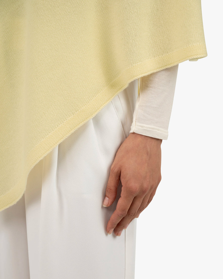 Ostuni Poncho - Yellow Cashmere