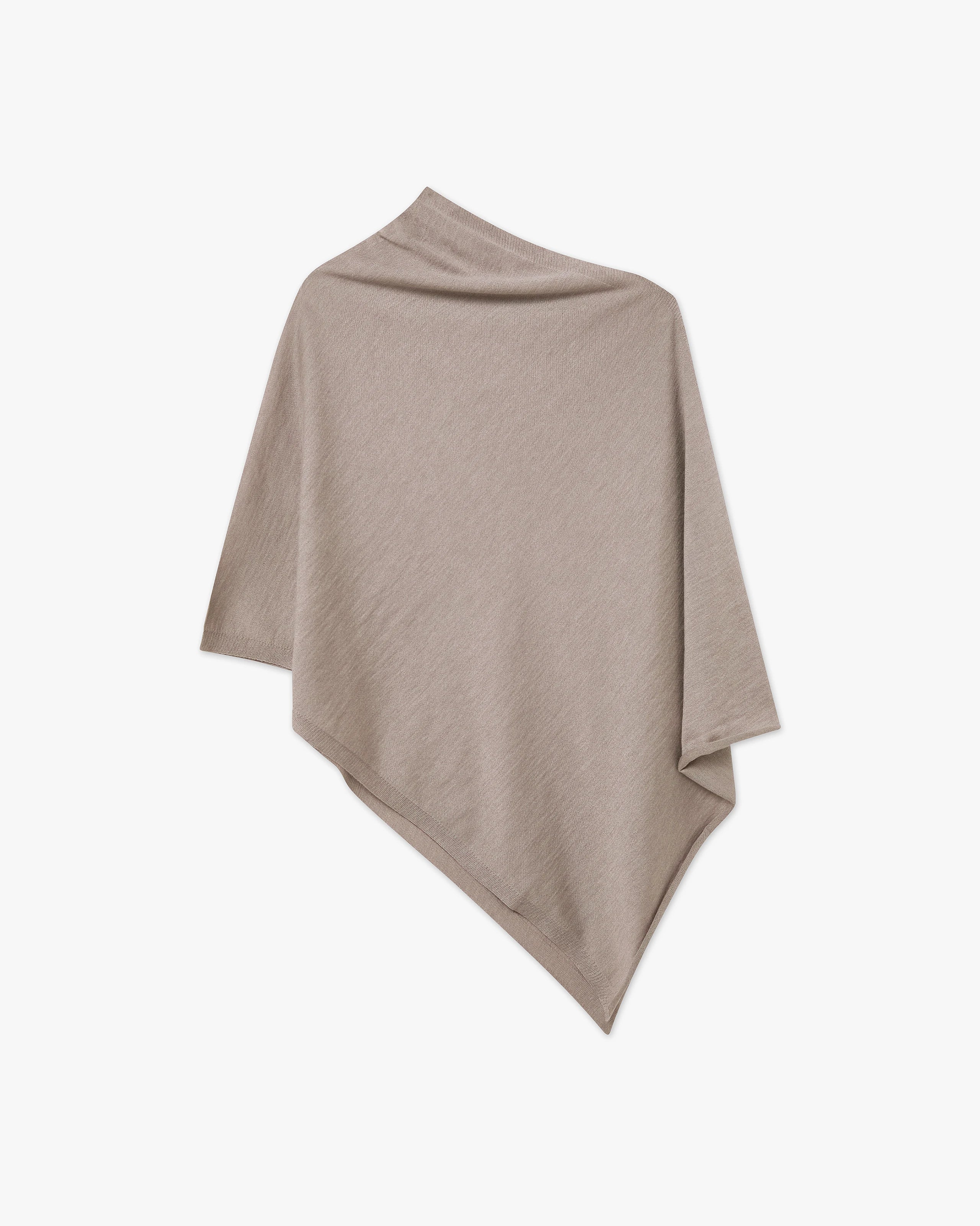 Positano Poncho - Beige Cashmere / Seta