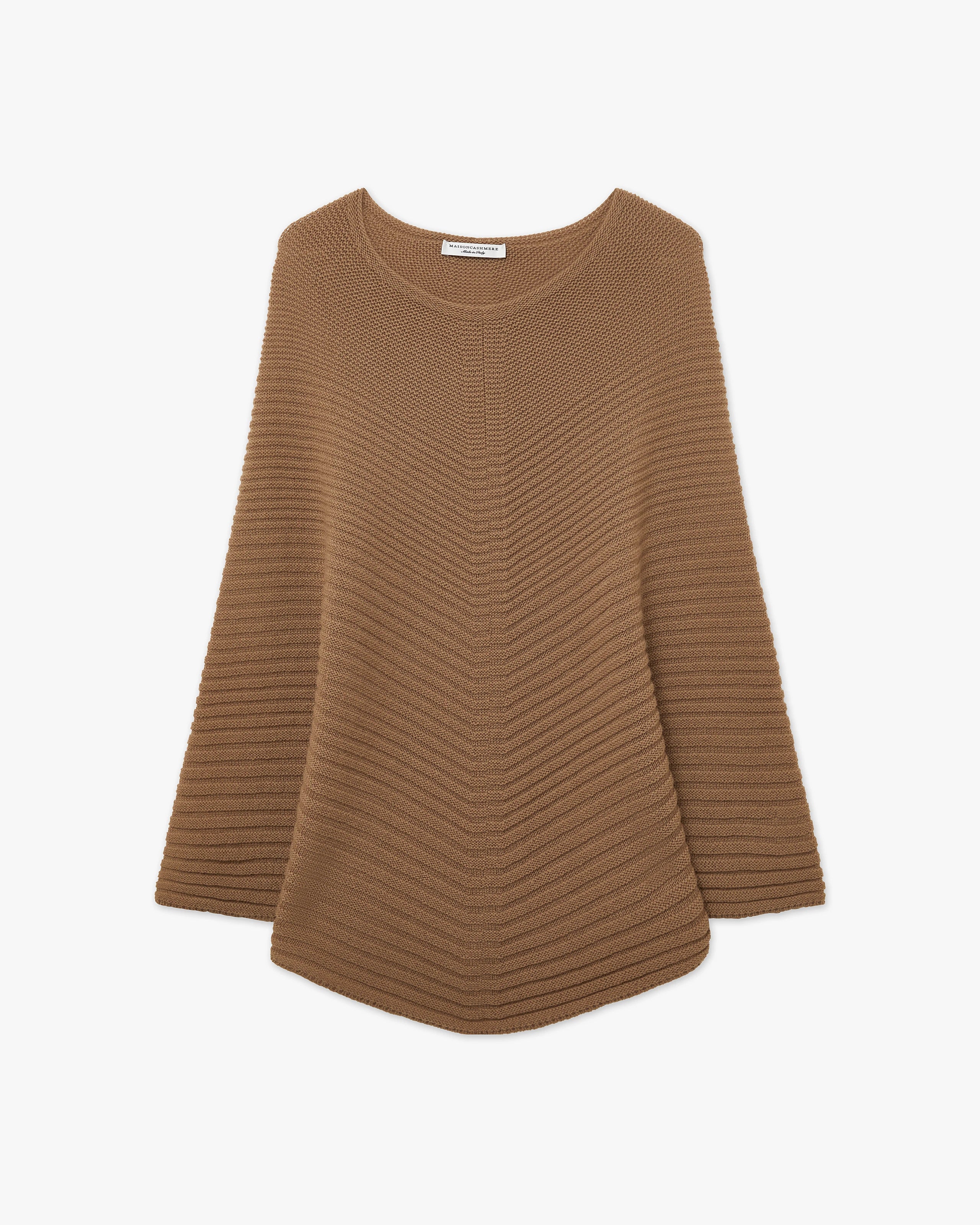 Sorbonne Poncho - Camel Cashmere