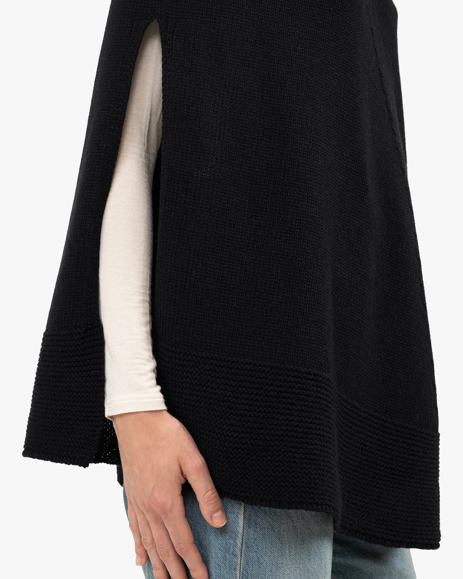 Selva Poncho - Black Cashmere