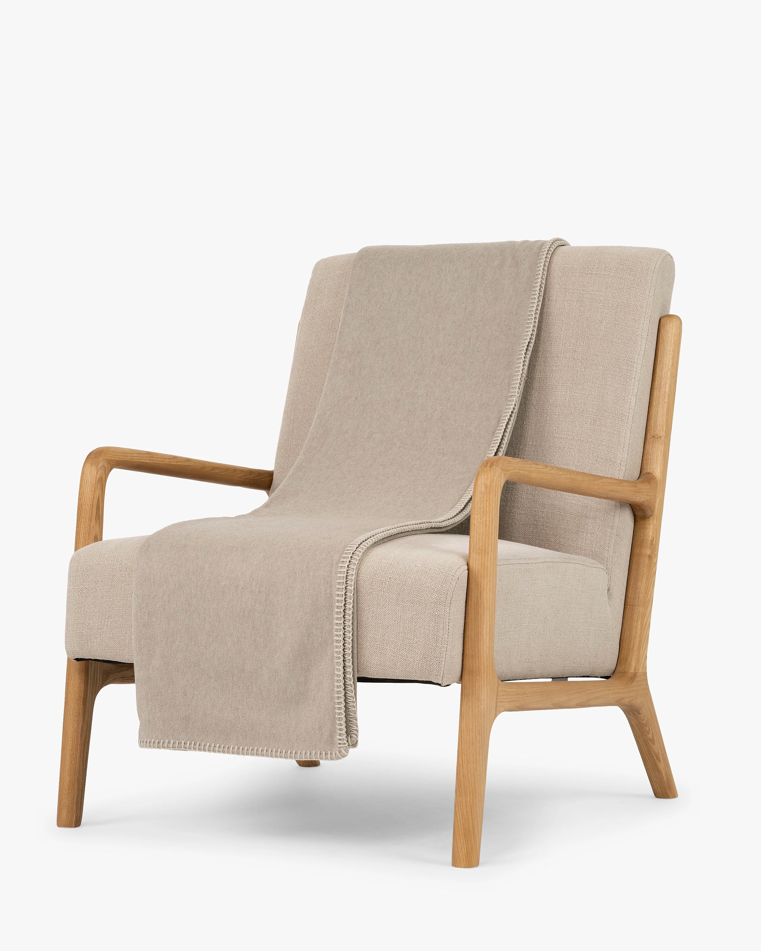 Provence Throw Blanket - Beige Cashmere