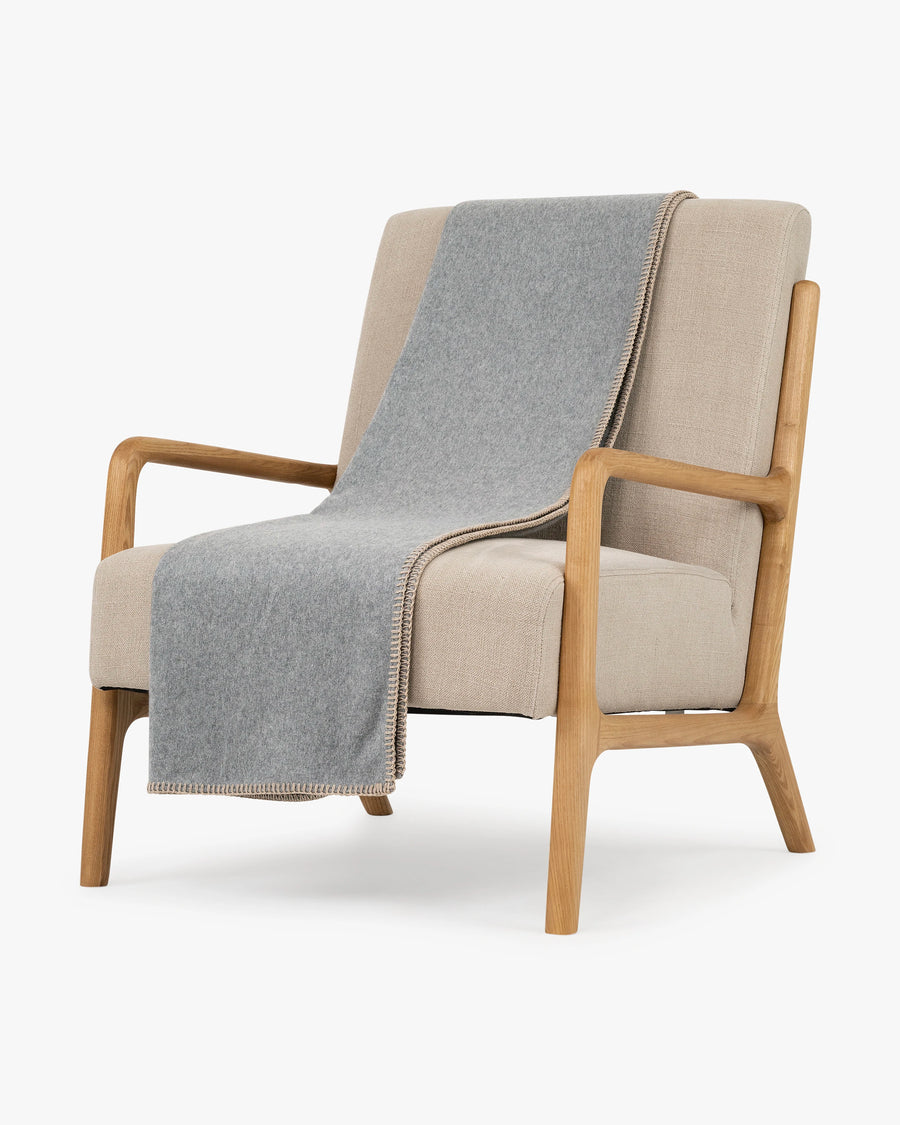 Provence Throw Blanket - Grey Cashmere