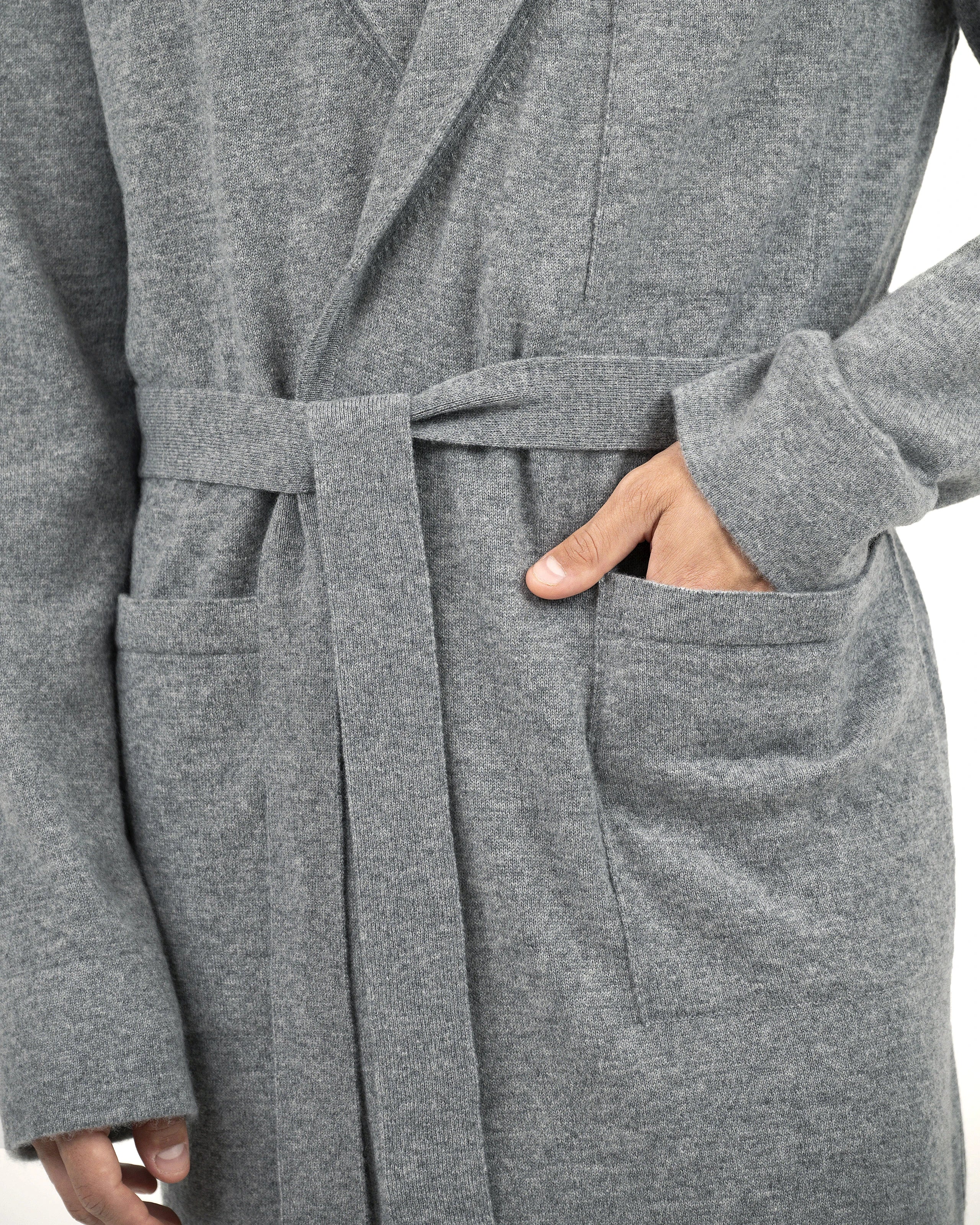 Oberon Robe - Medium Grey Cashmere