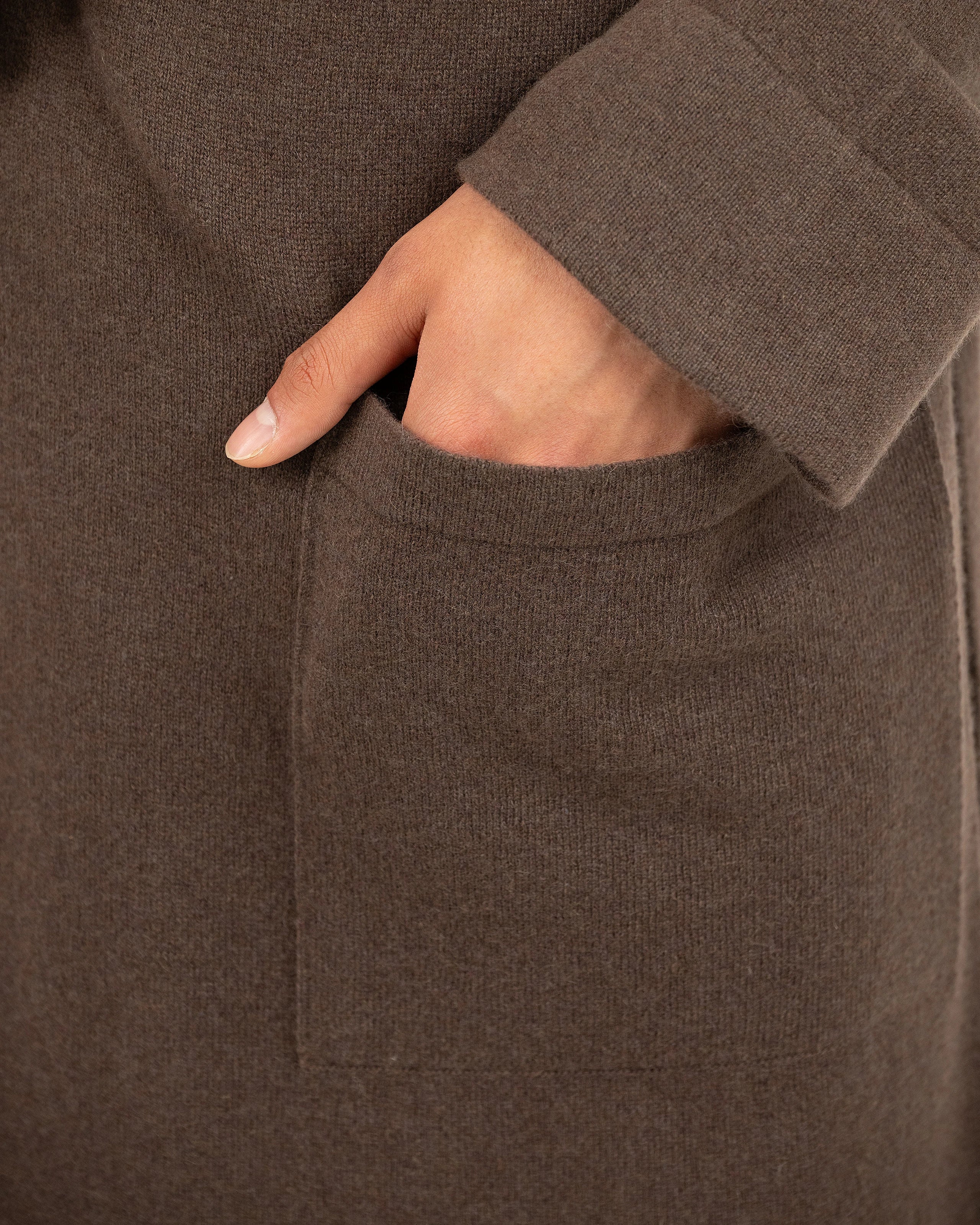 Oberon Robe - Brown Cashmere