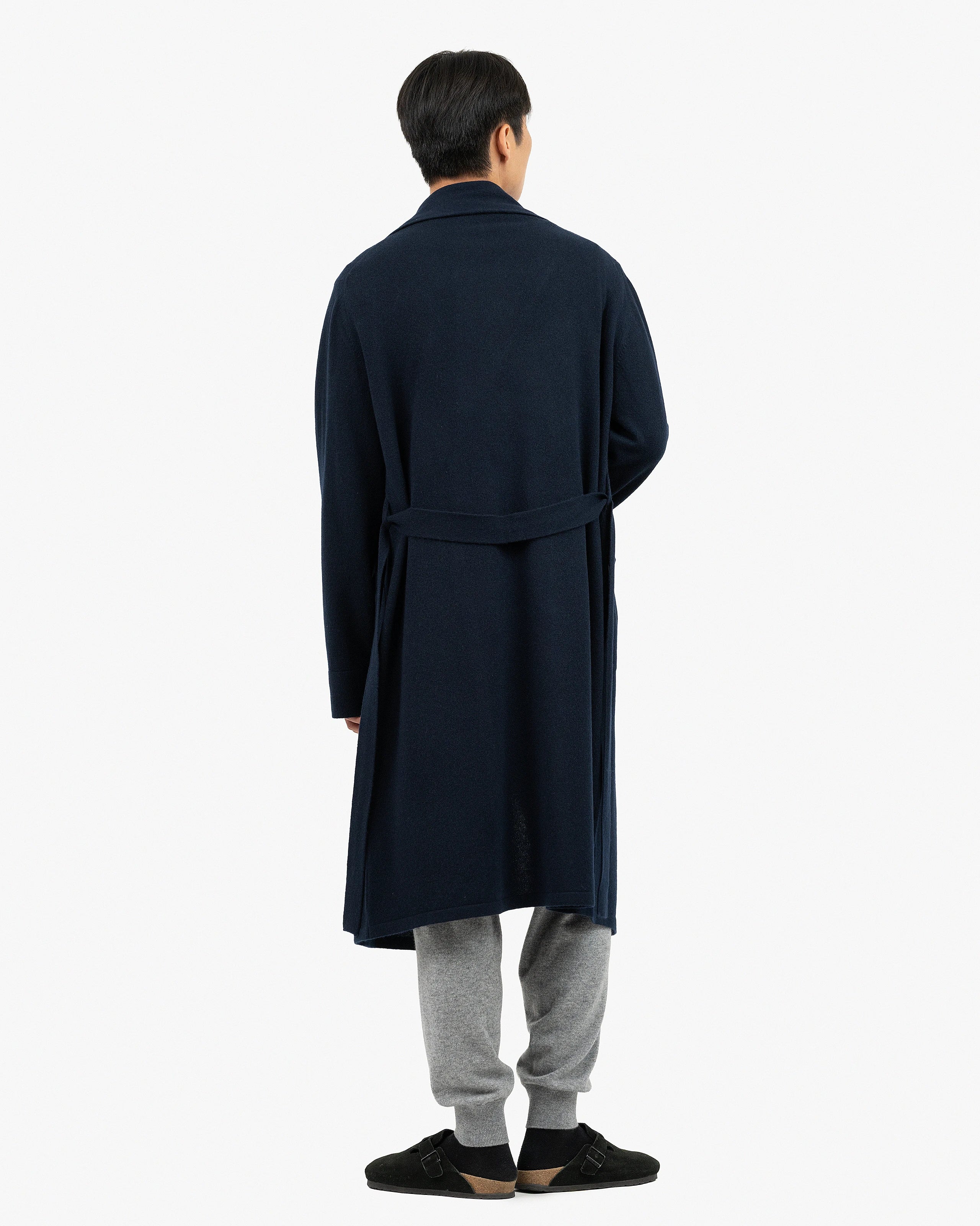 Oberon Robe - Night Blue Cashmere