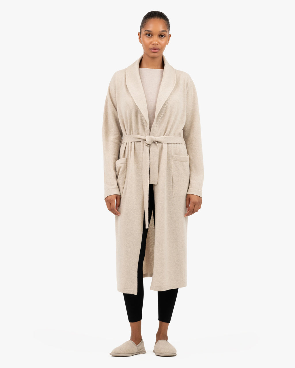 cashmere dressing gown ladies Cashmere & Merino Luxe Dressing Gown