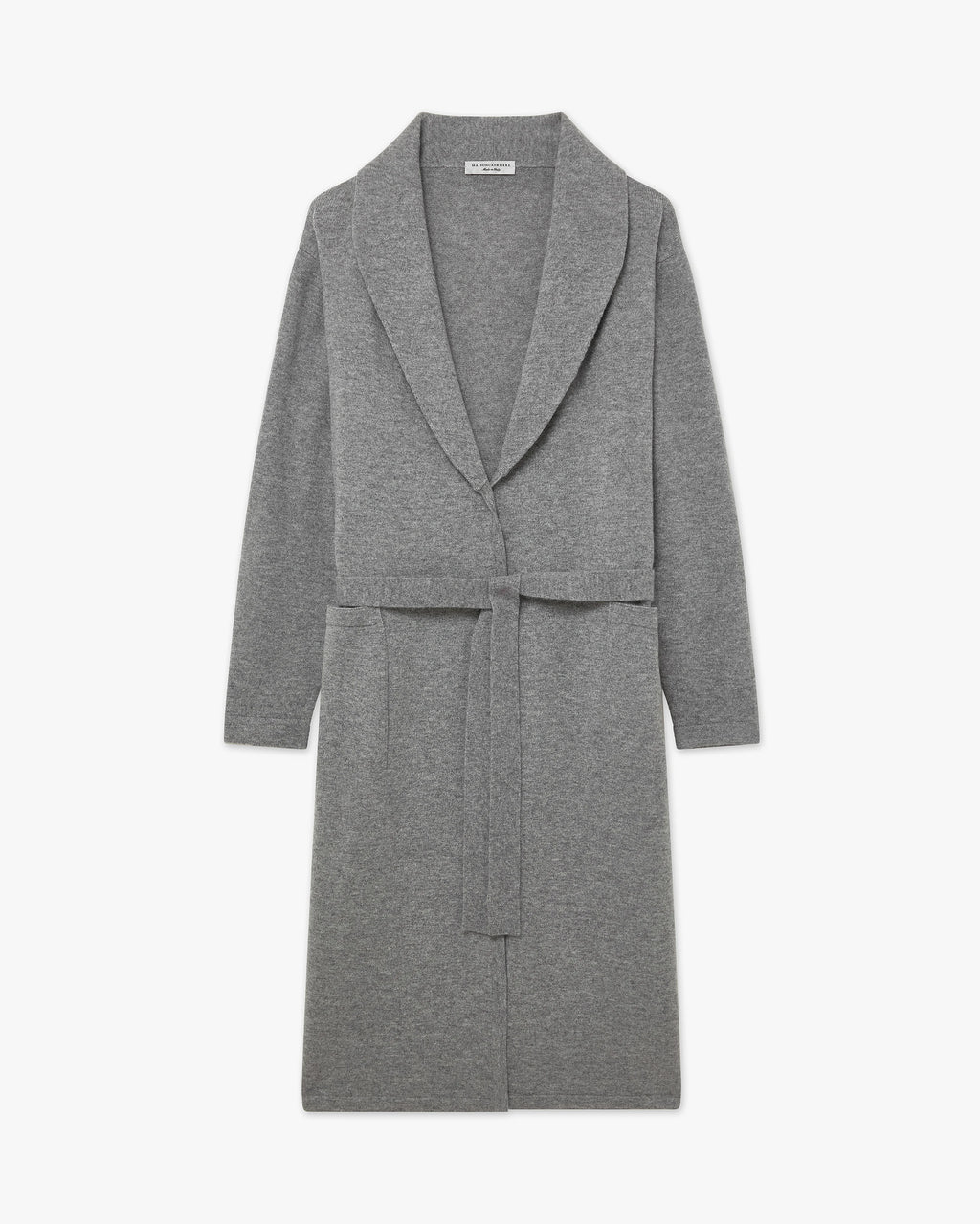 grey cashmere dressing gown White + Warren | Long Cashmere Robe | L