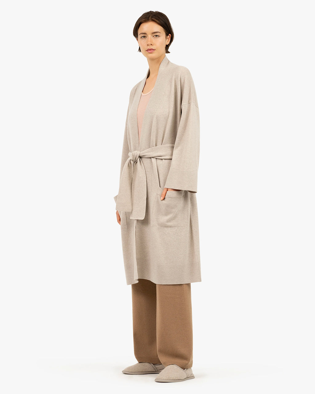 Théa Robe - Beige Cashmere