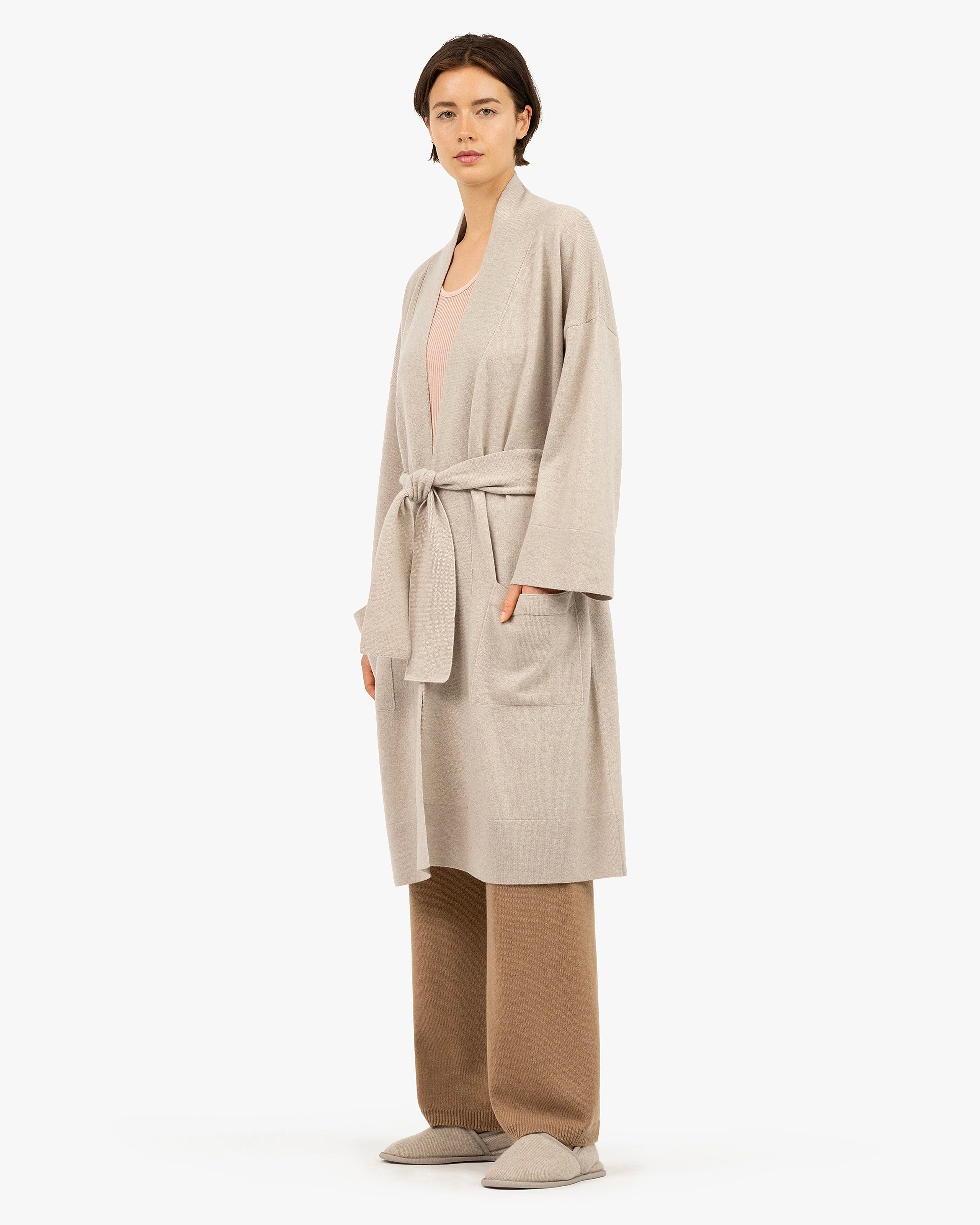 Théa Robe - Beige Cashmere