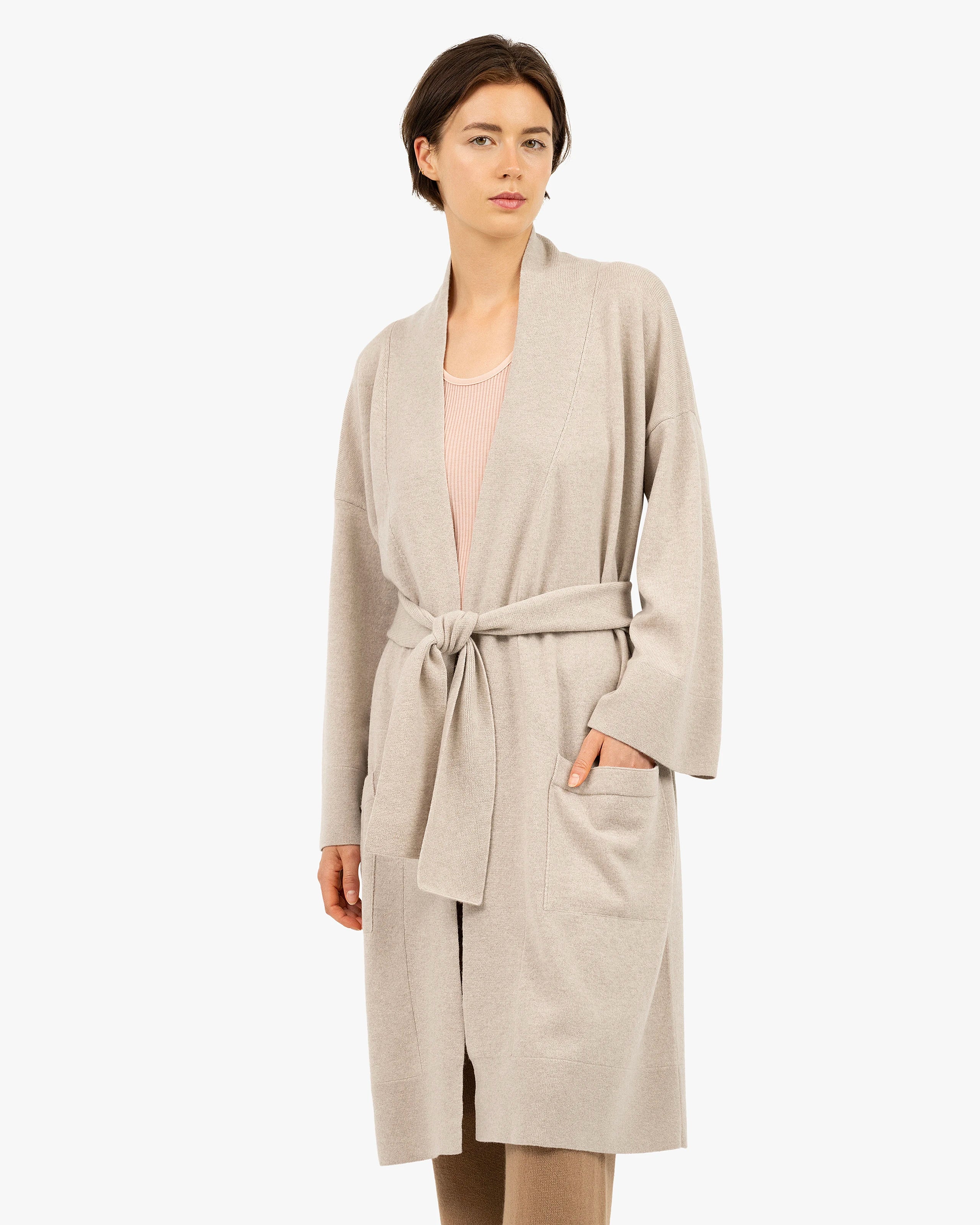 Théa Robe - Beige Cashmere