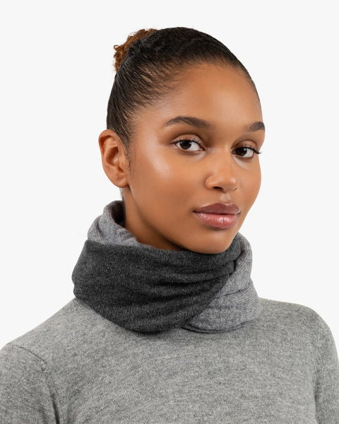 Riviera Cashmere Scarf - Charcoal | MaisonCashmere