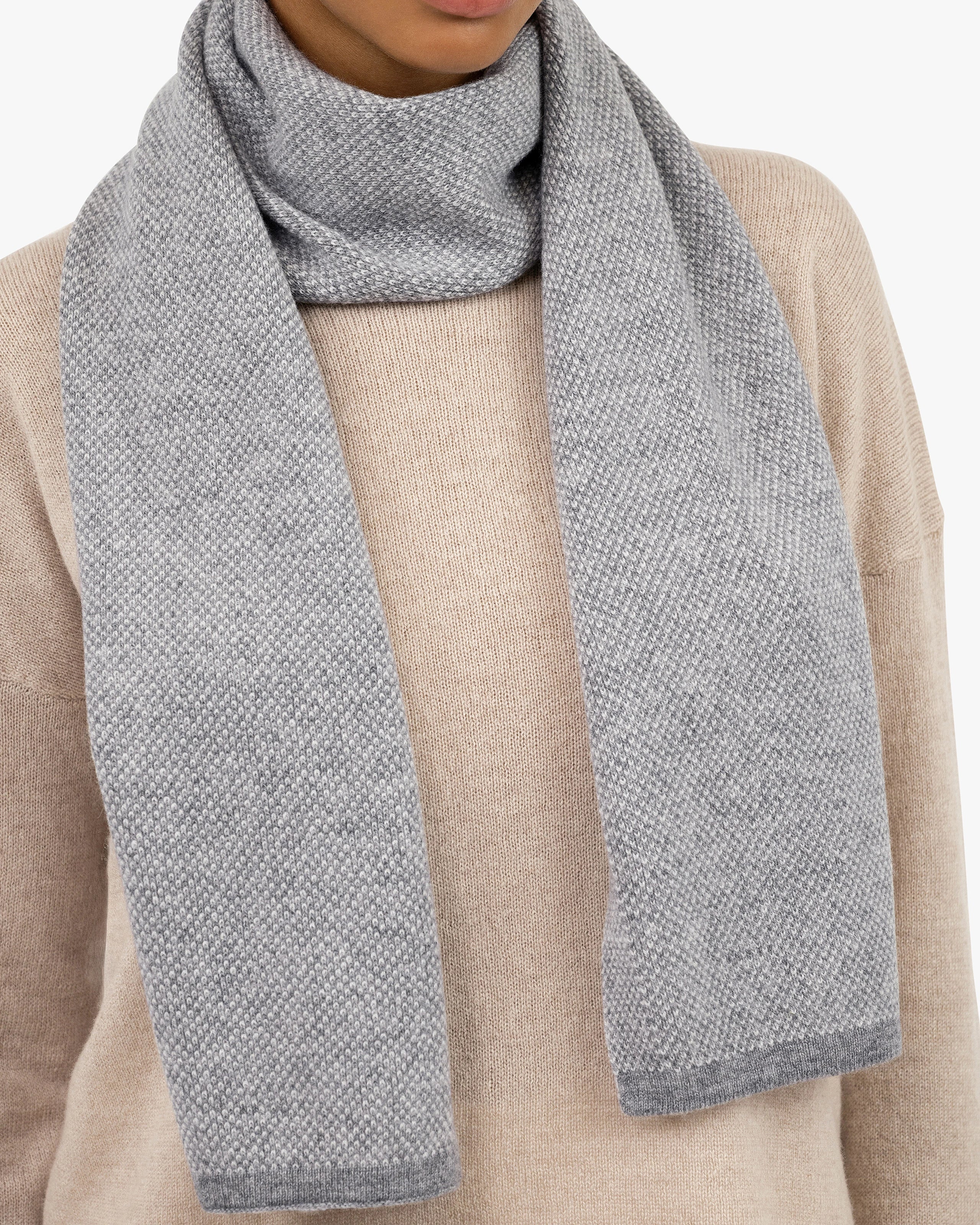 Women's San Carlo Scarf - Medium Grey Cashmere