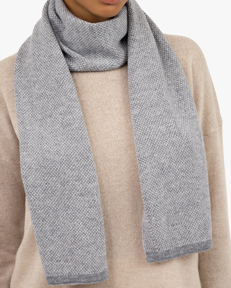 Women's San Carlo Scarf - Medium Grey Cashmere