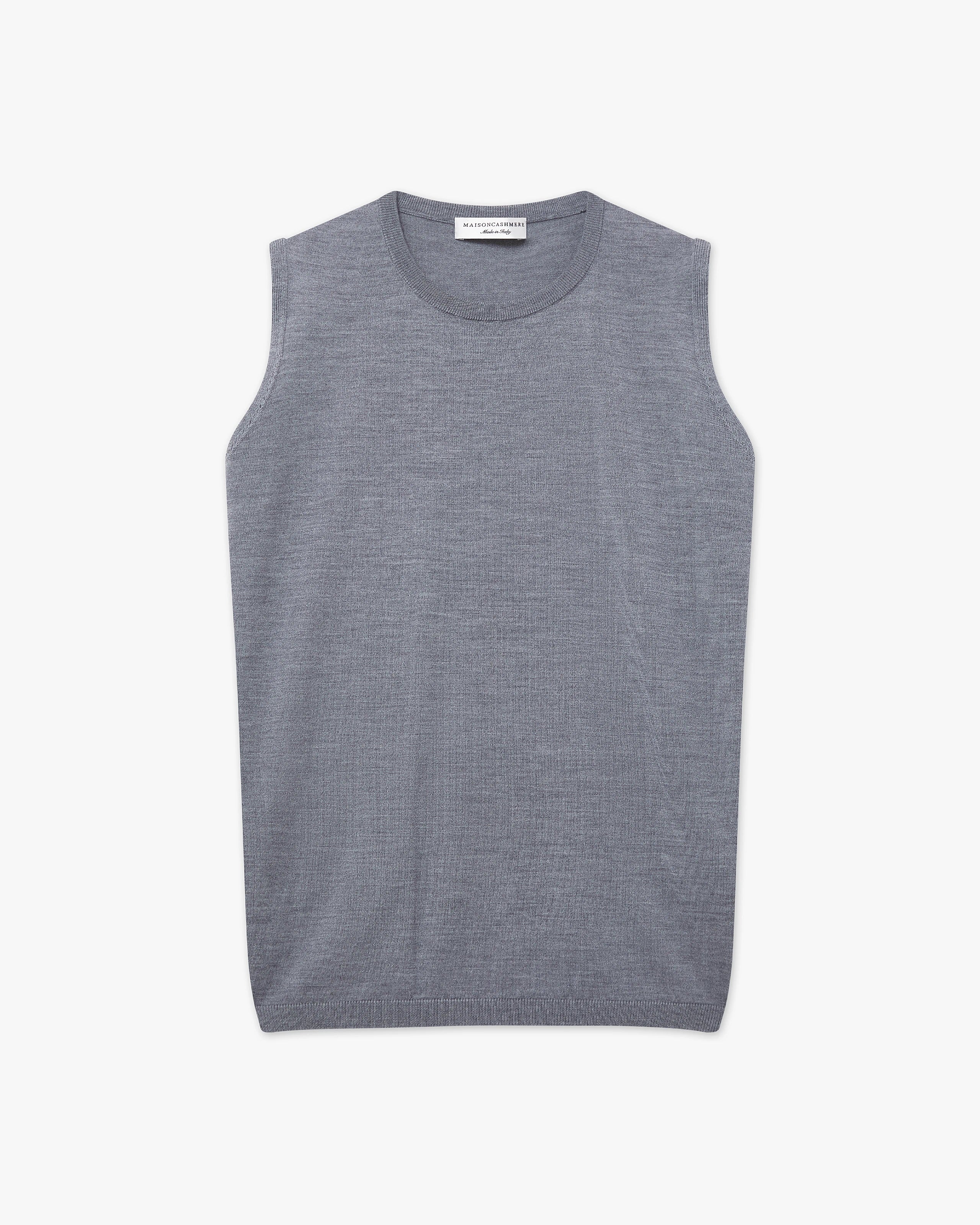 Seraphine Tank Top - Grey Merino Superfine