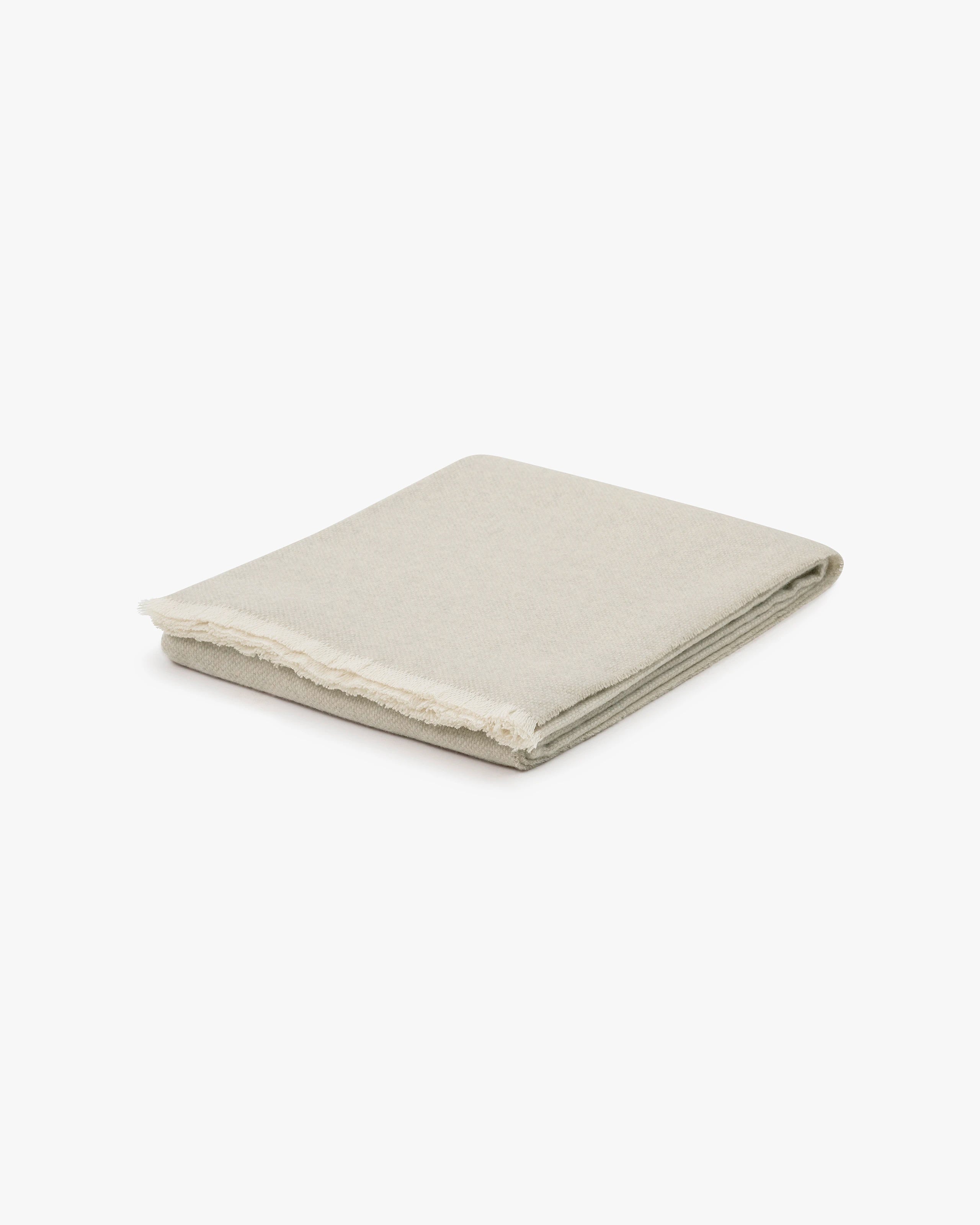 Soffio Throw Blanket - Beige Cashmere