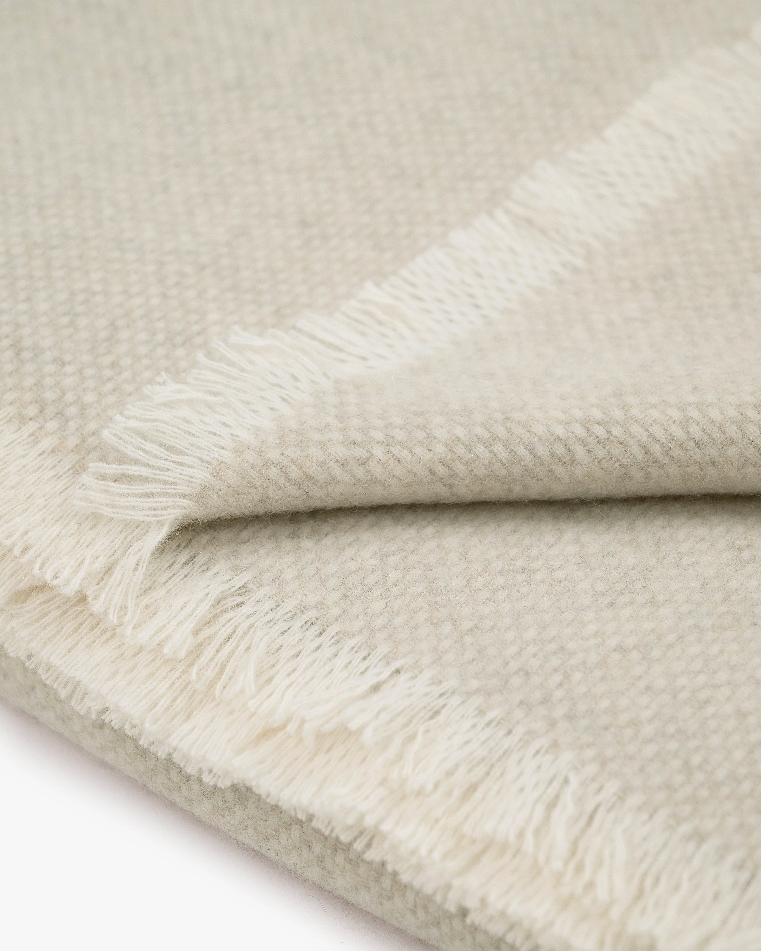 Soffio Throw Blanket - Beige Cashmere