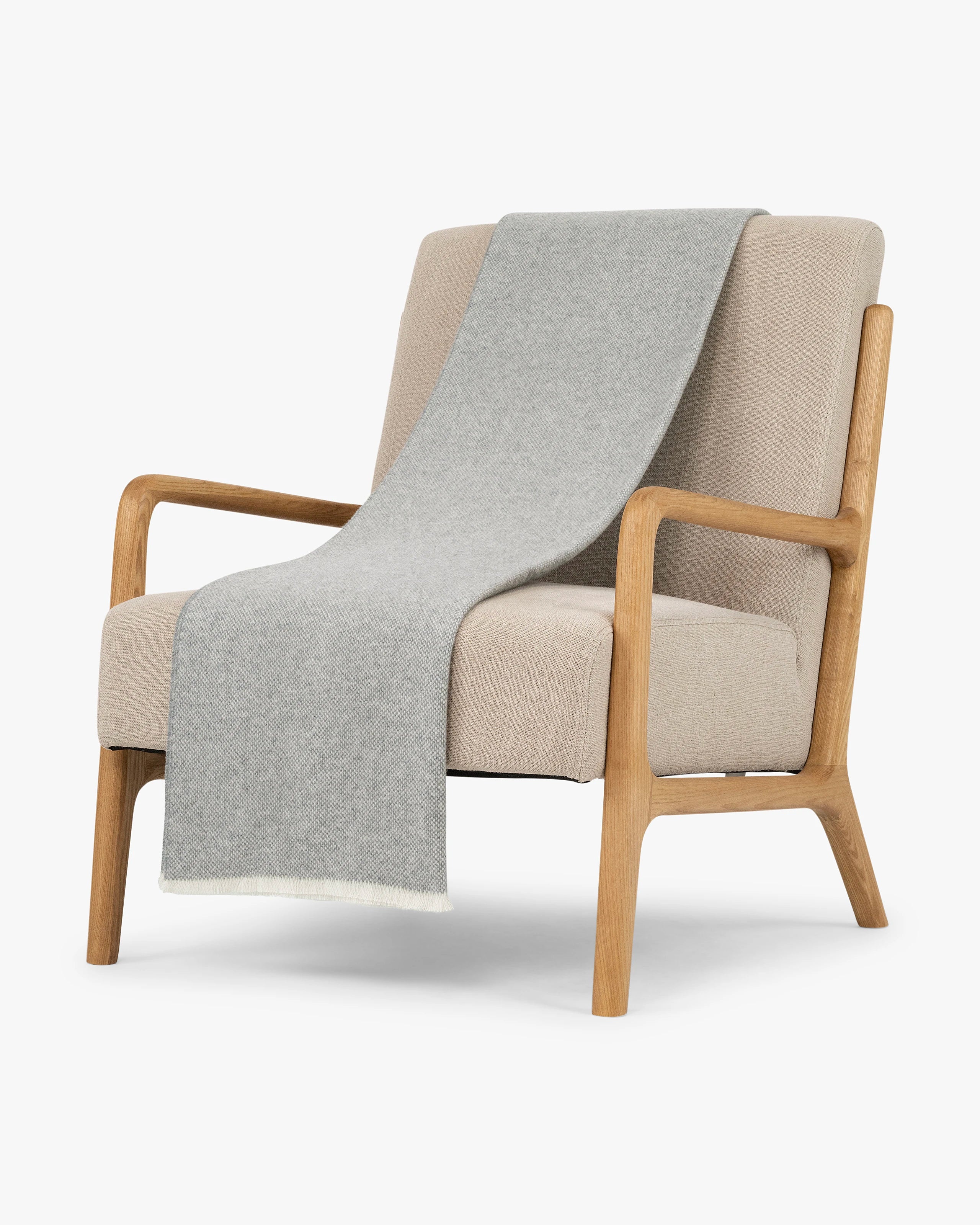 Soffio Throw Blanket - Grey Cashmere