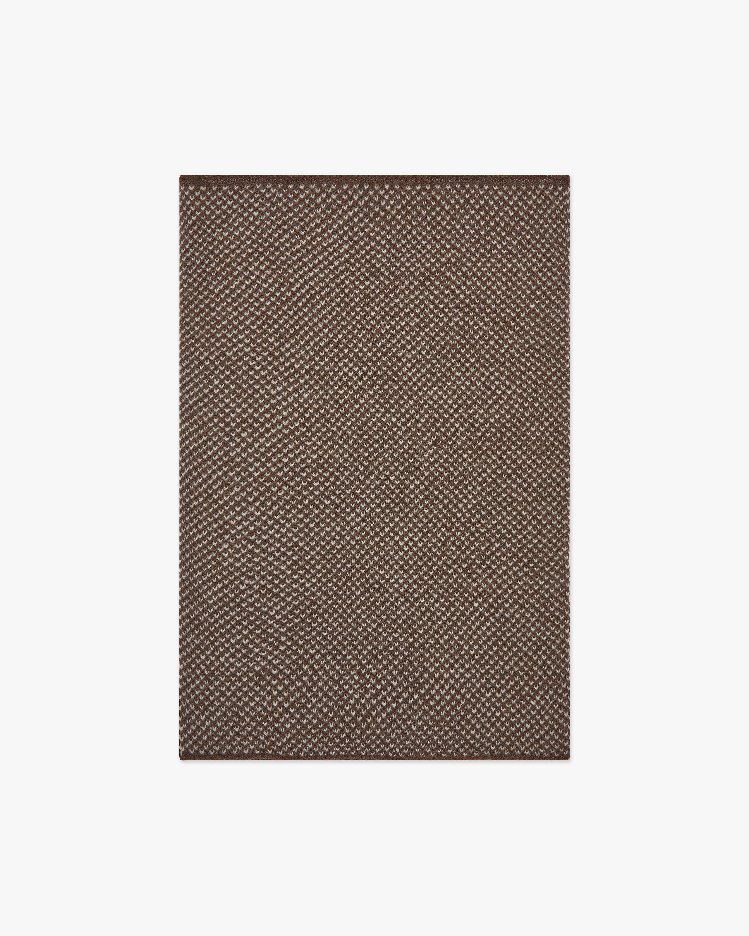 Two-Tone Neck Warmer - Brown Cashmere