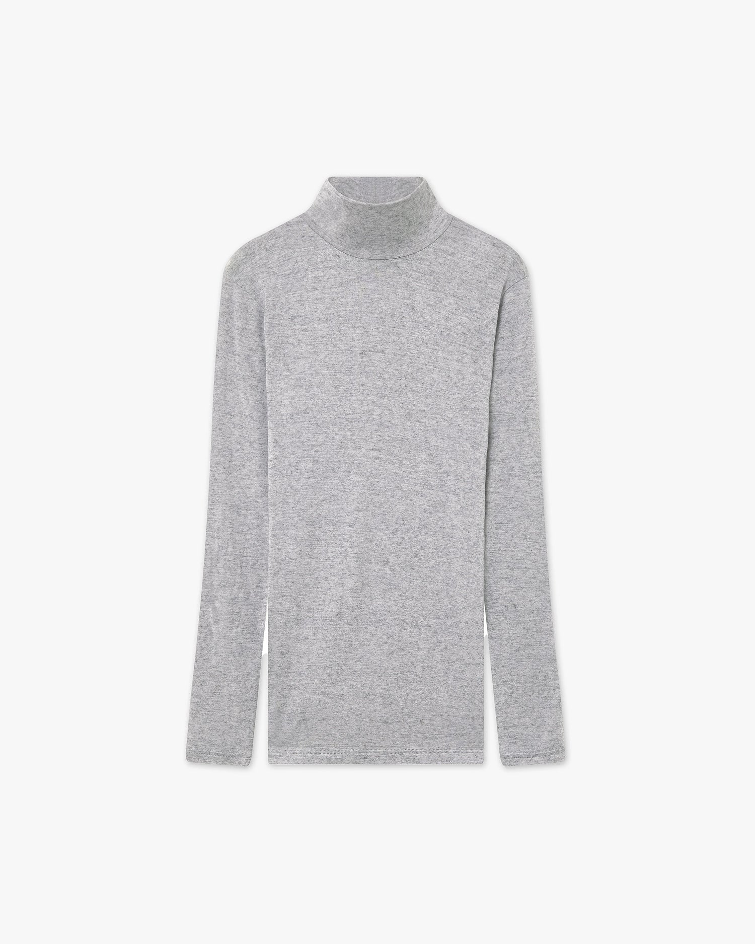 Ultralight Mock Neck Top - Grey Modal / Cashmere