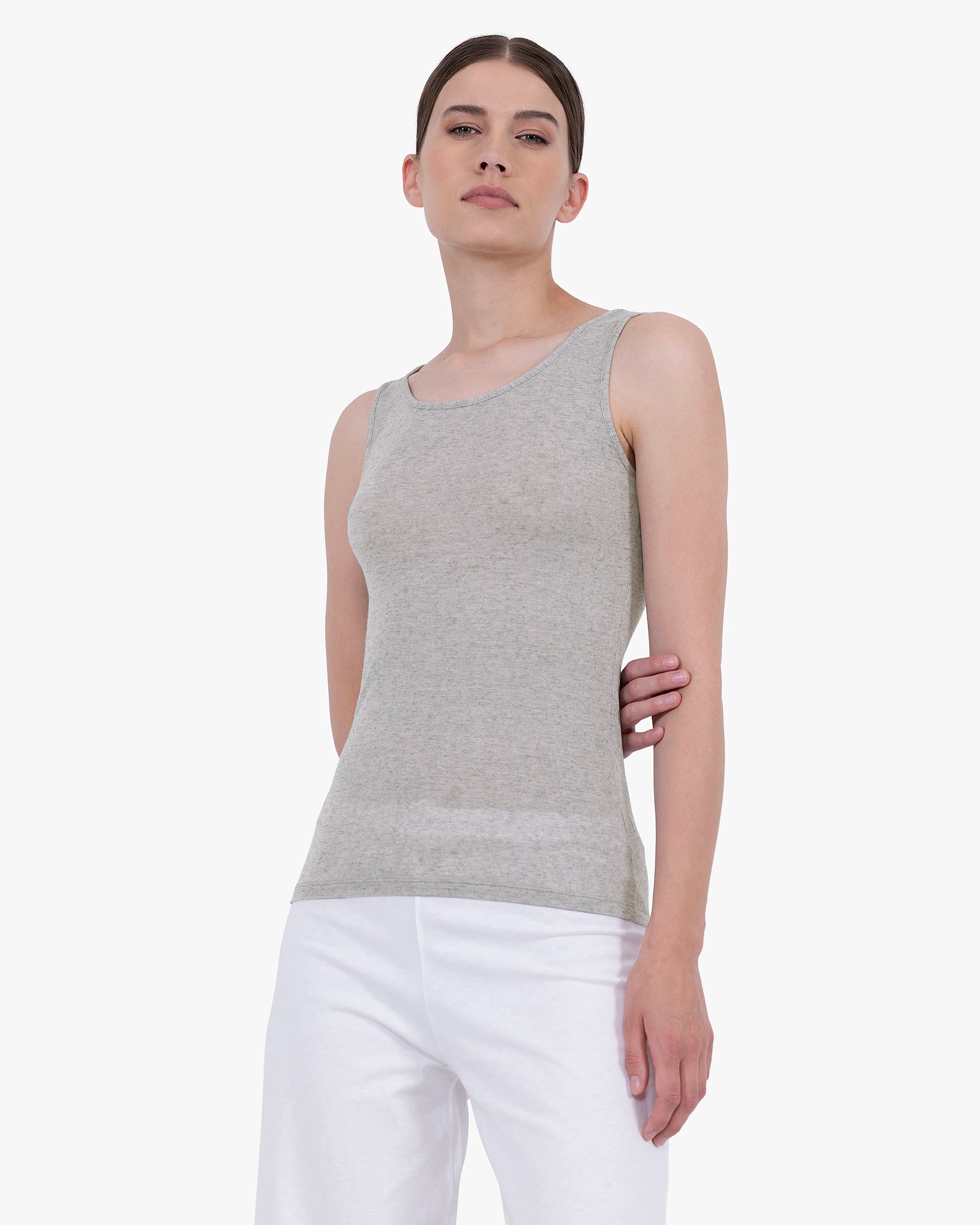 Ultralight Tank Top - Grey Modal / Cashmere