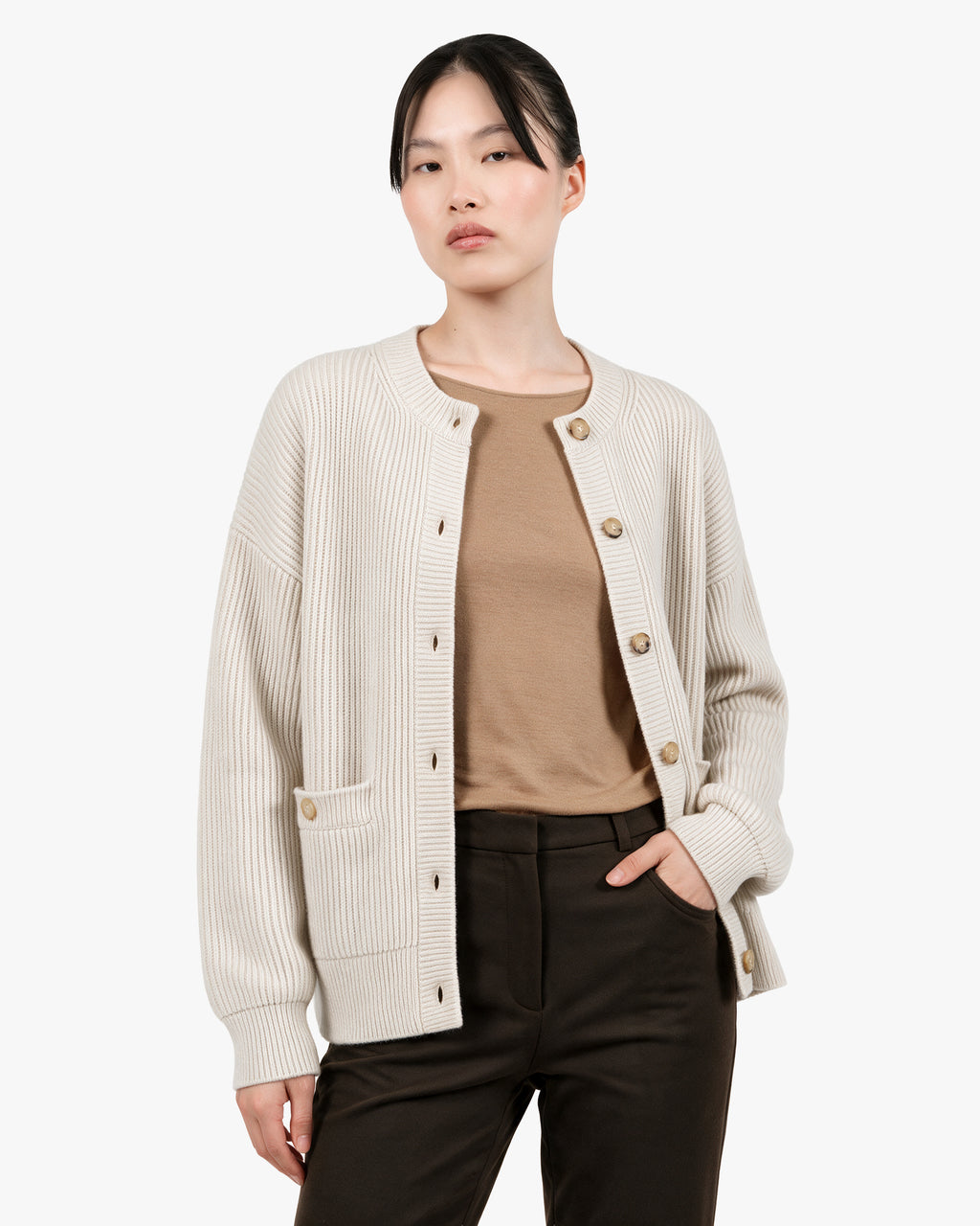 Cardigan Celerina Donna · Bianco