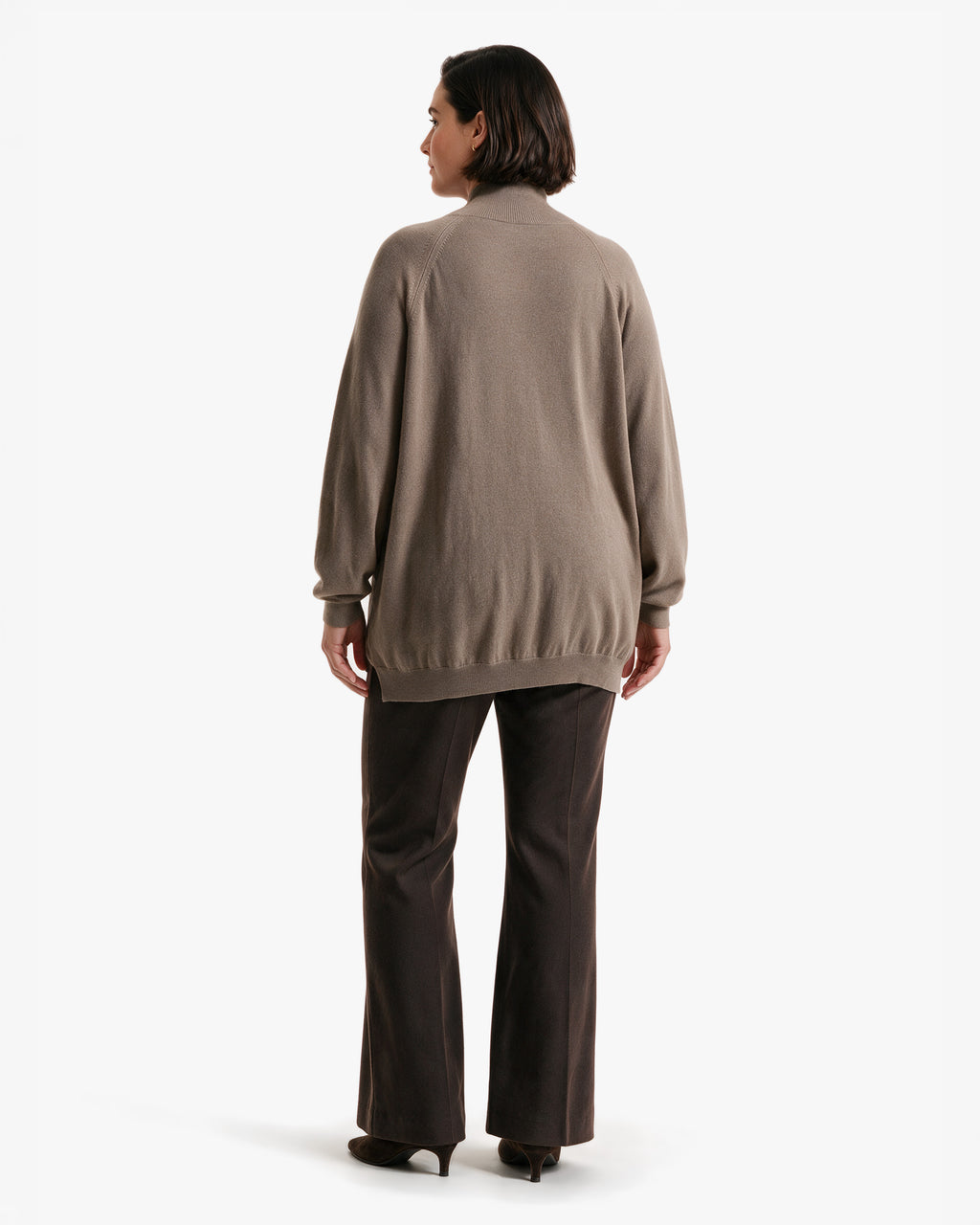 Women's Curvy Sweater · Taupe Women > Crewneck Sweater