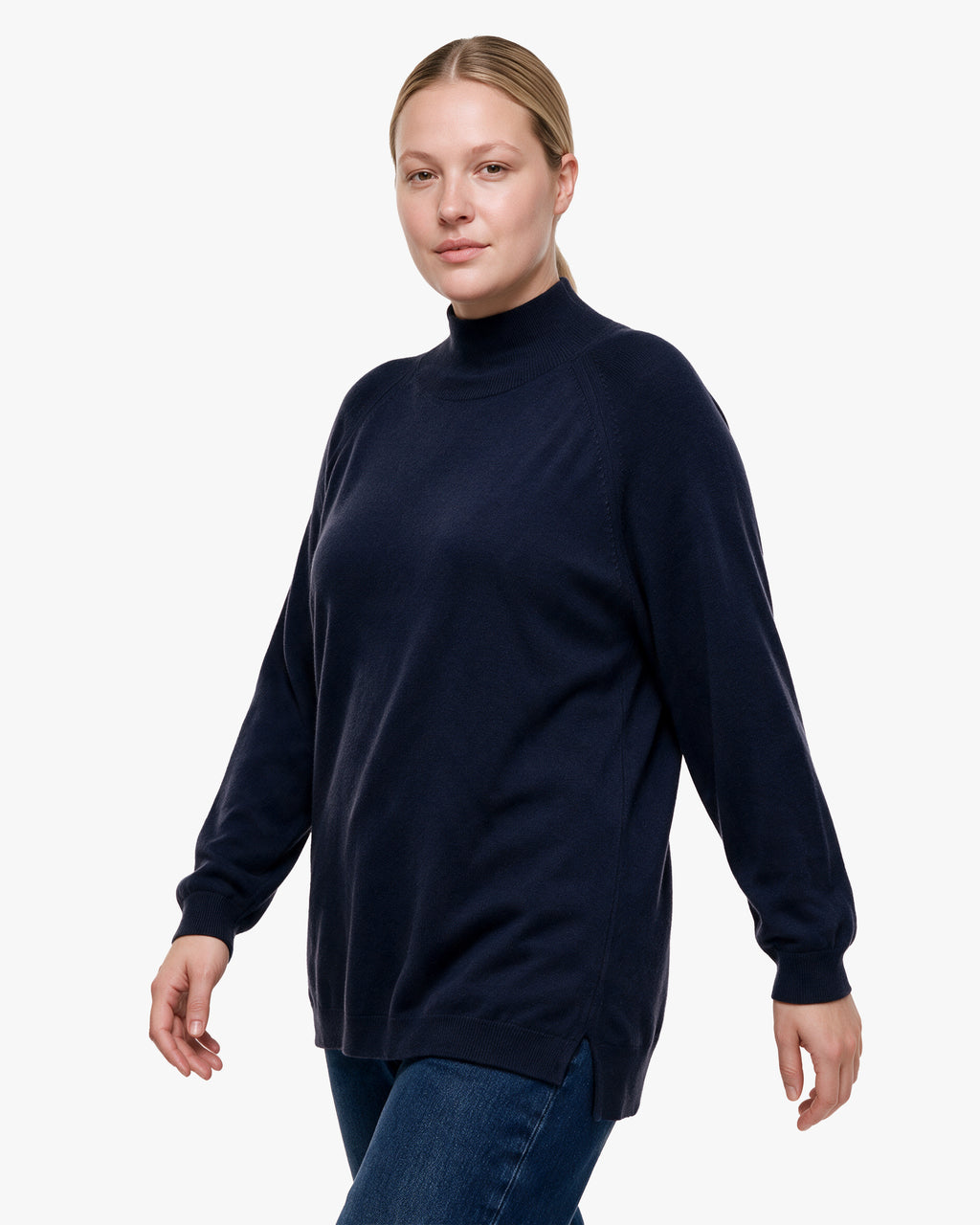 Women's Curvy Sweater · Blue Women > Crewneck Sweater