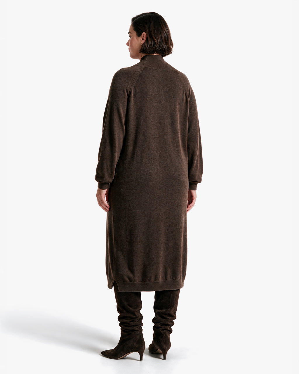 Robe Pull Curvy · Marron