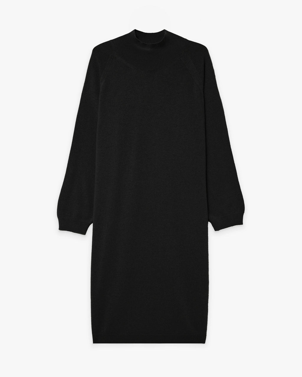 Curvy Sweater Dress · Black