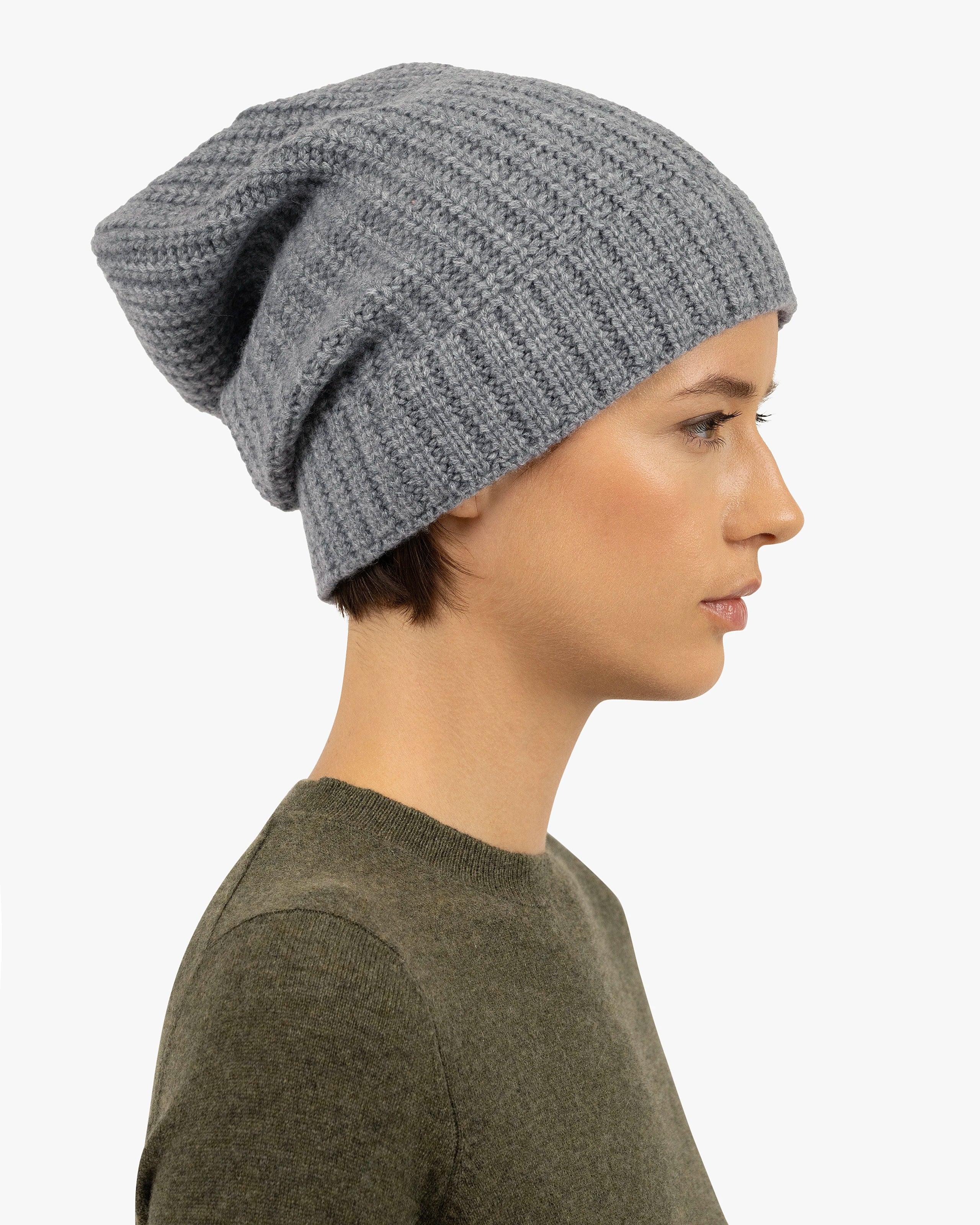 Aosta Hat - Medium Grey Cashmere