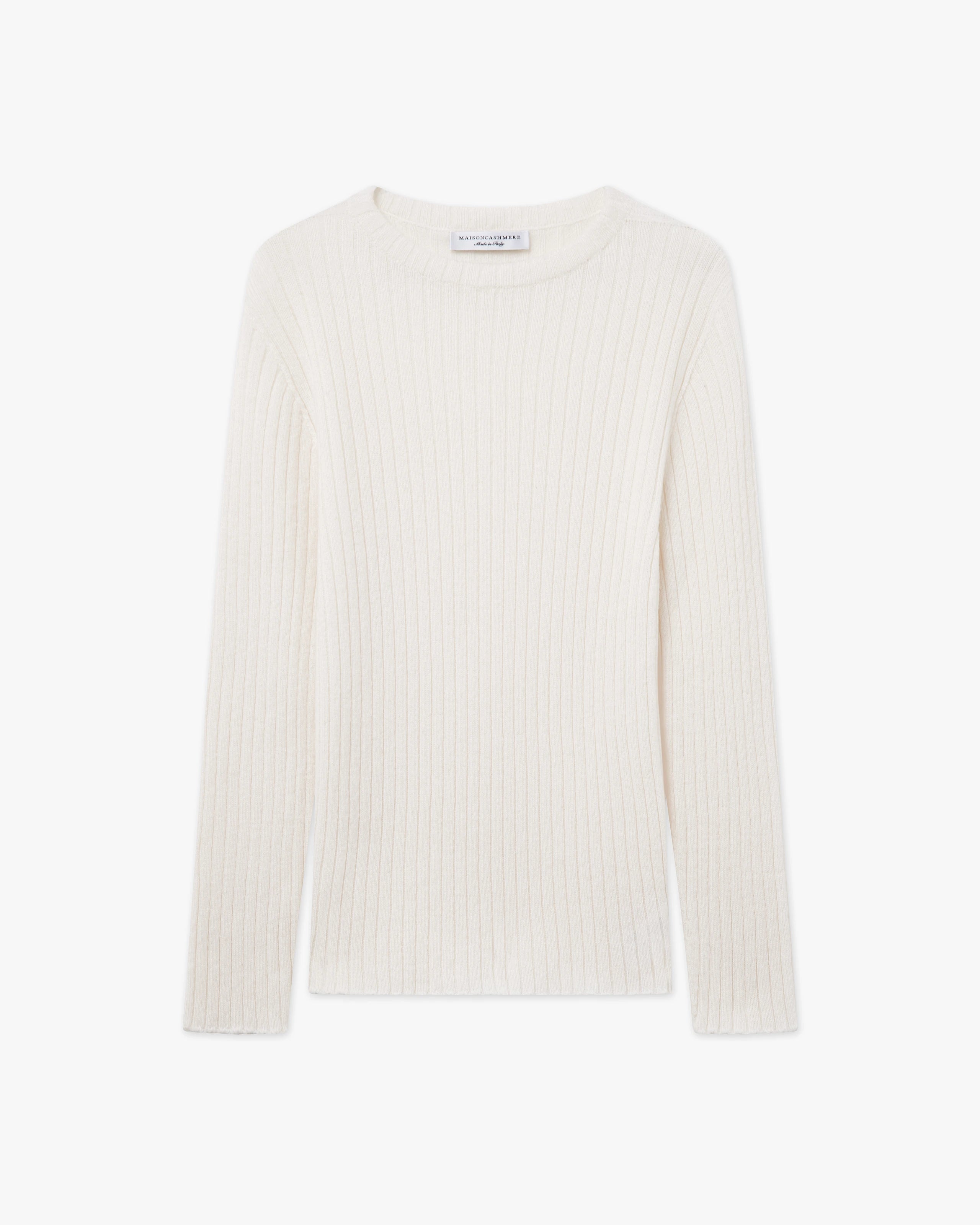 Women's Brera Crew Neck Sweater - White Cashmere