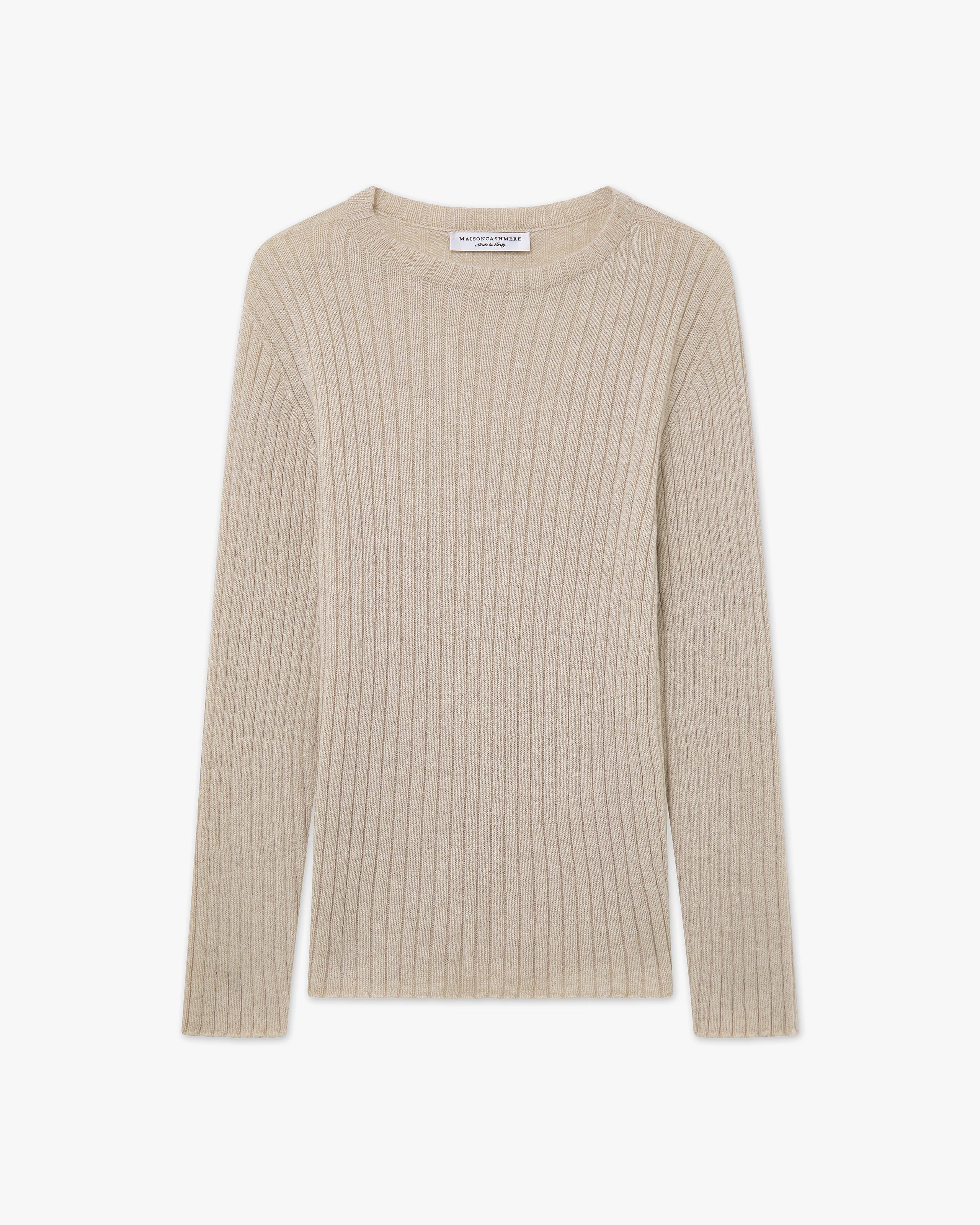 Women's Brera Crew Neck Sweater - Beige Cashmere