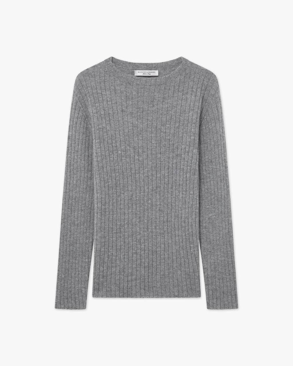 Women's Brera Crew Neck Sweater - Medium Grey Cashmere