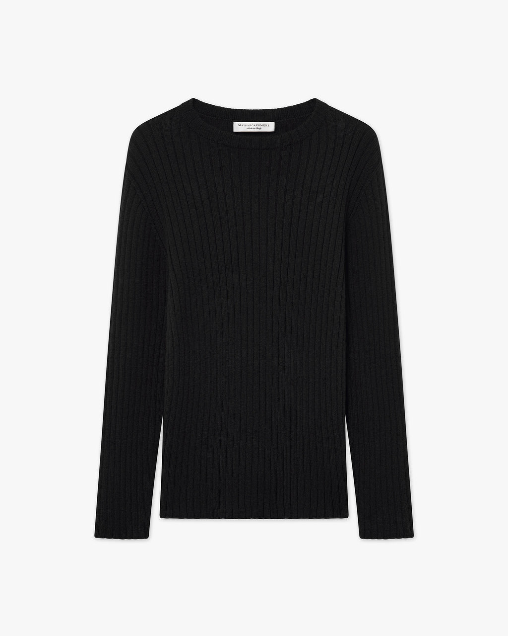 Women's Brera Crew Neck Sweater - Black Cashmere