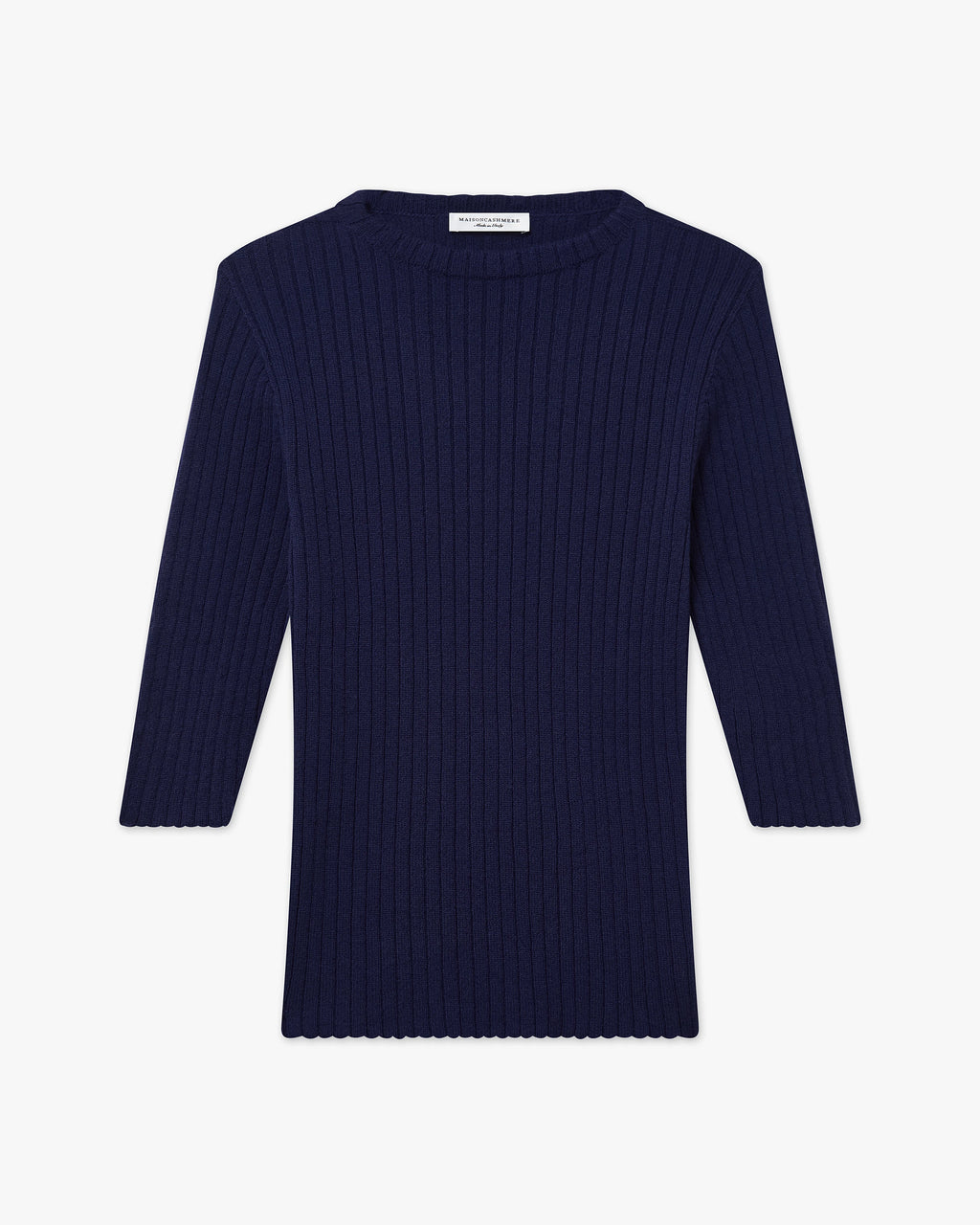 Brera 3/4 Sleeves Sweater - Blue Cashmere