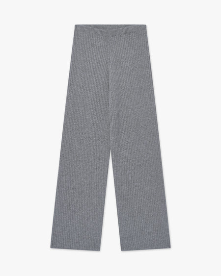 【週末価格】サイズ1/グレー/CASHMERE TROUSERS Women's Brera Ribbed Cashmere Sweatpants - Medium Grey