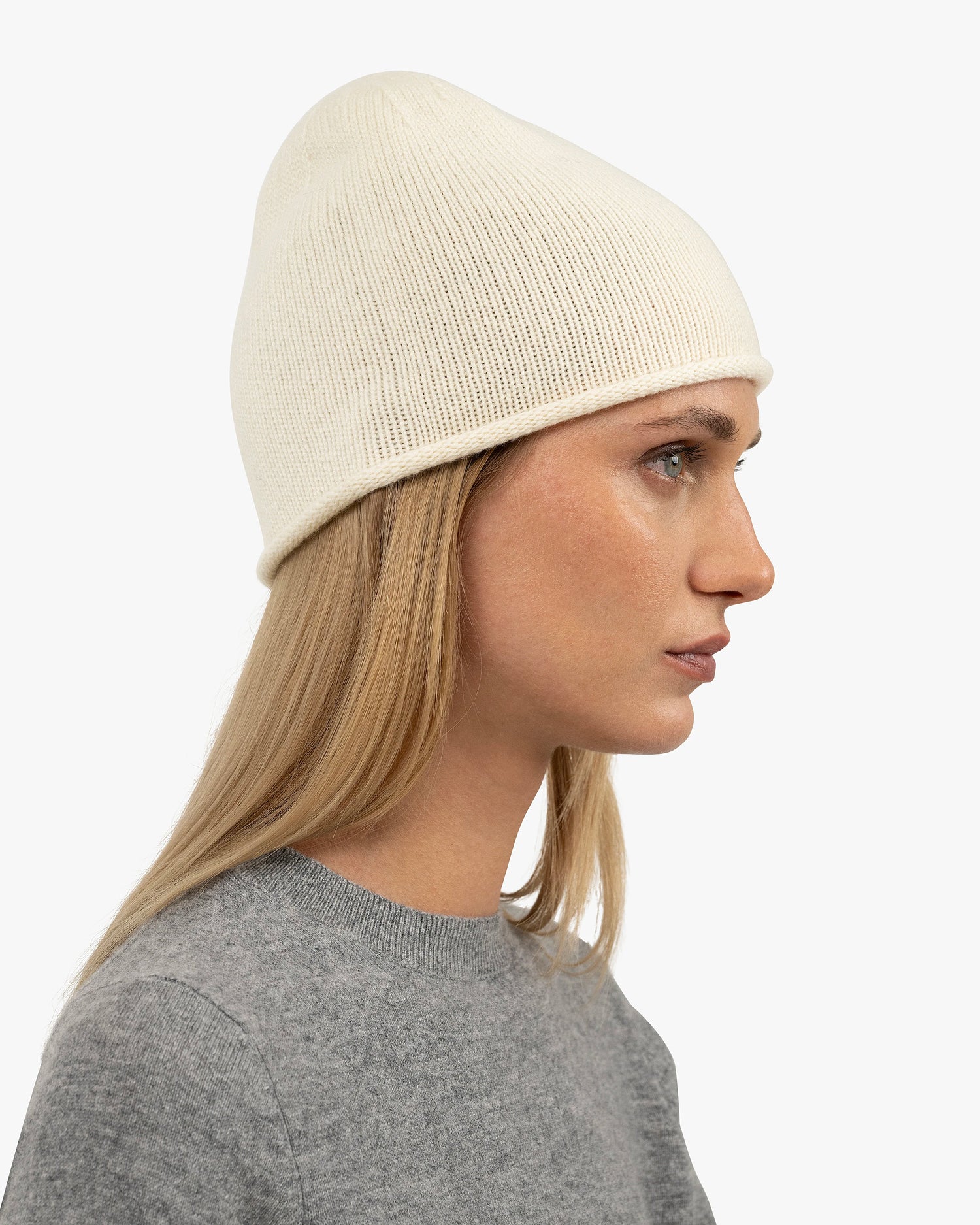 Women's San Carlo Beanie - White Cashmere