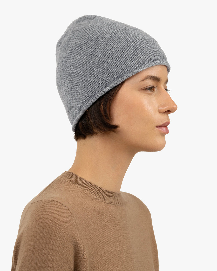 Women's San Carlo Beanie - Medium Grey Cashmere