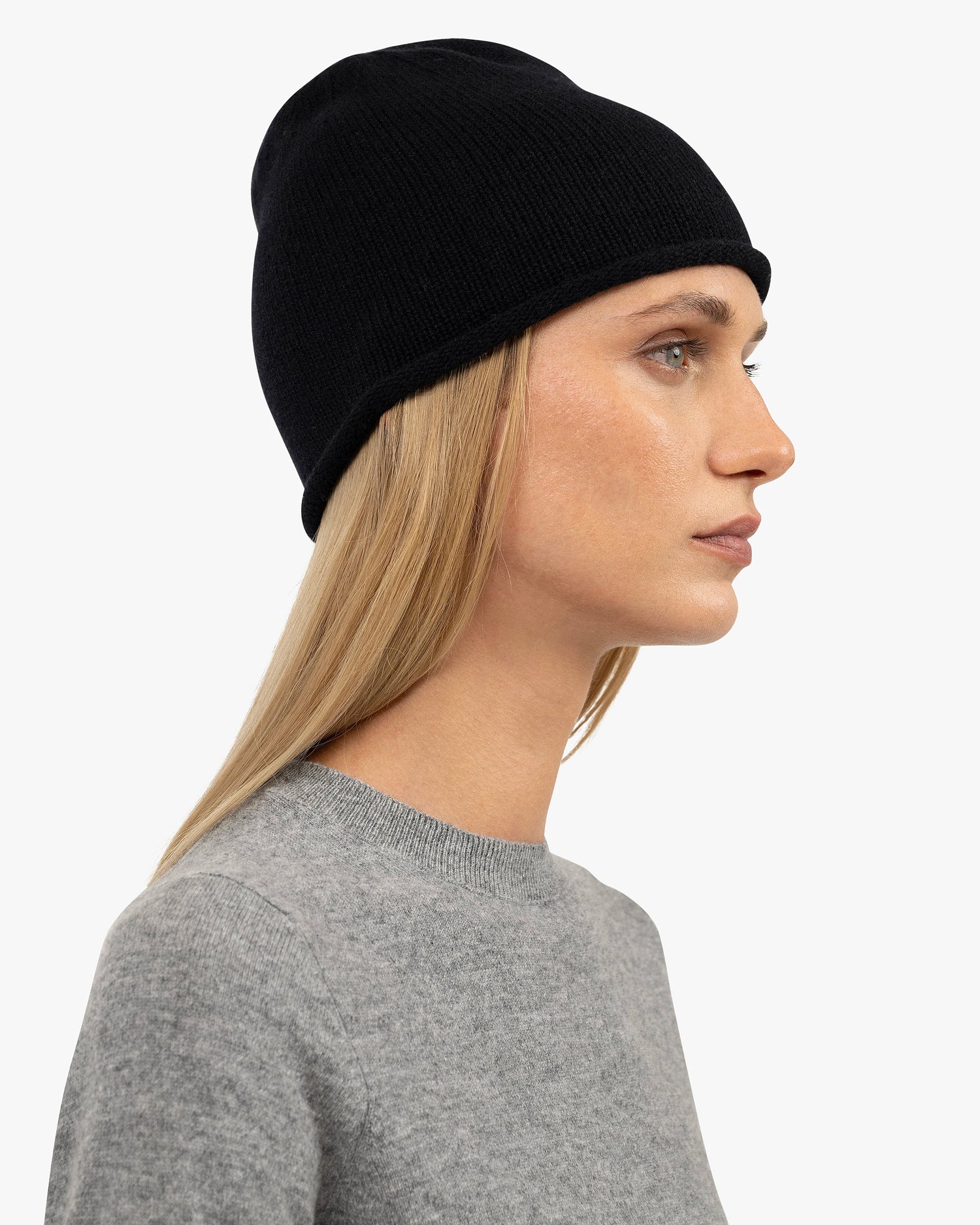 Women's San Carlo Beanie - Black Cashmere