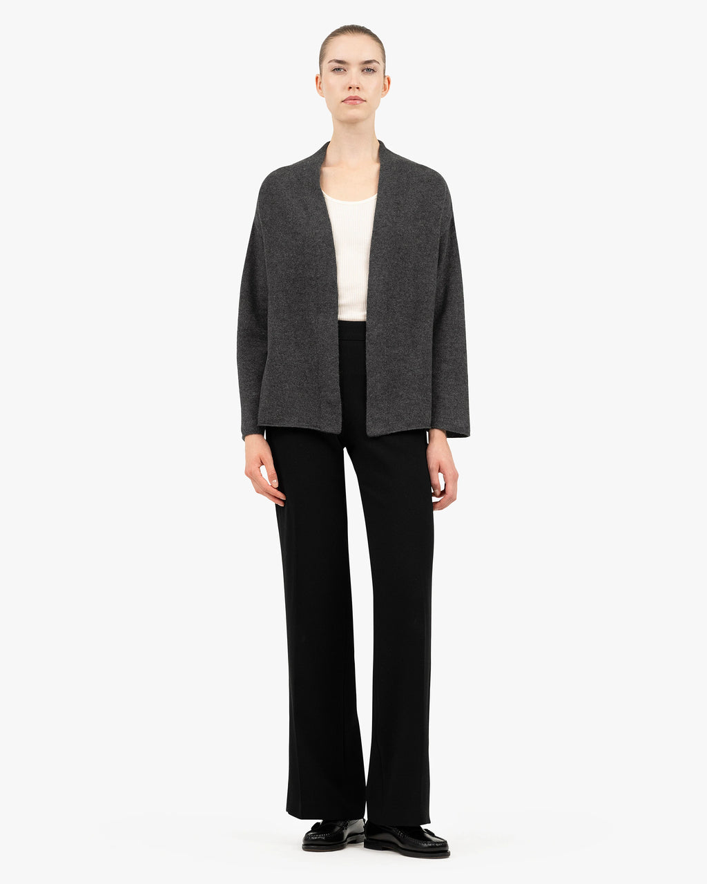 Women's Dolomiti Cardigan - Charcoal Cashmere