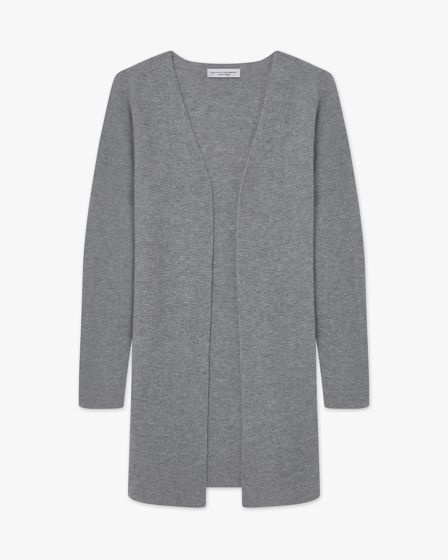 Soffio Cardigan - Medium Grey Cashmere