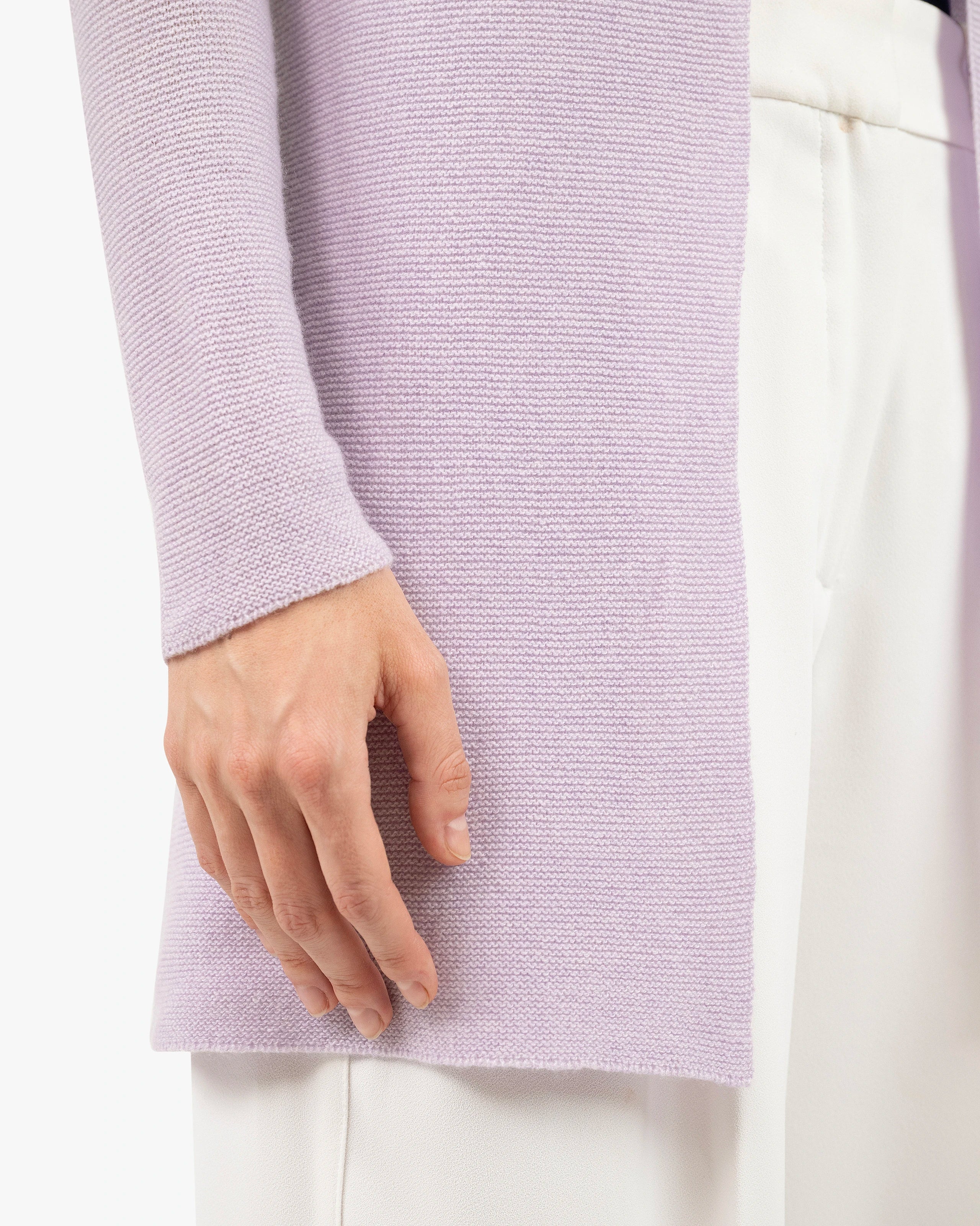 Soffio Cardigan - Lilac Cashmere